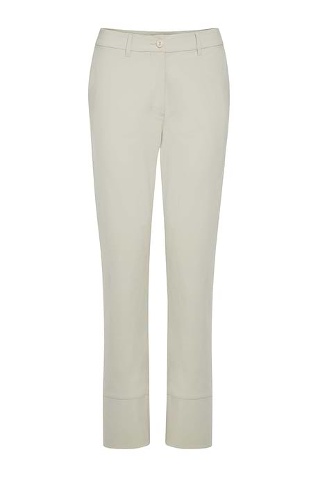 The Best Travel Pants. Flat Lay of a Gemma Pant in Champagne.