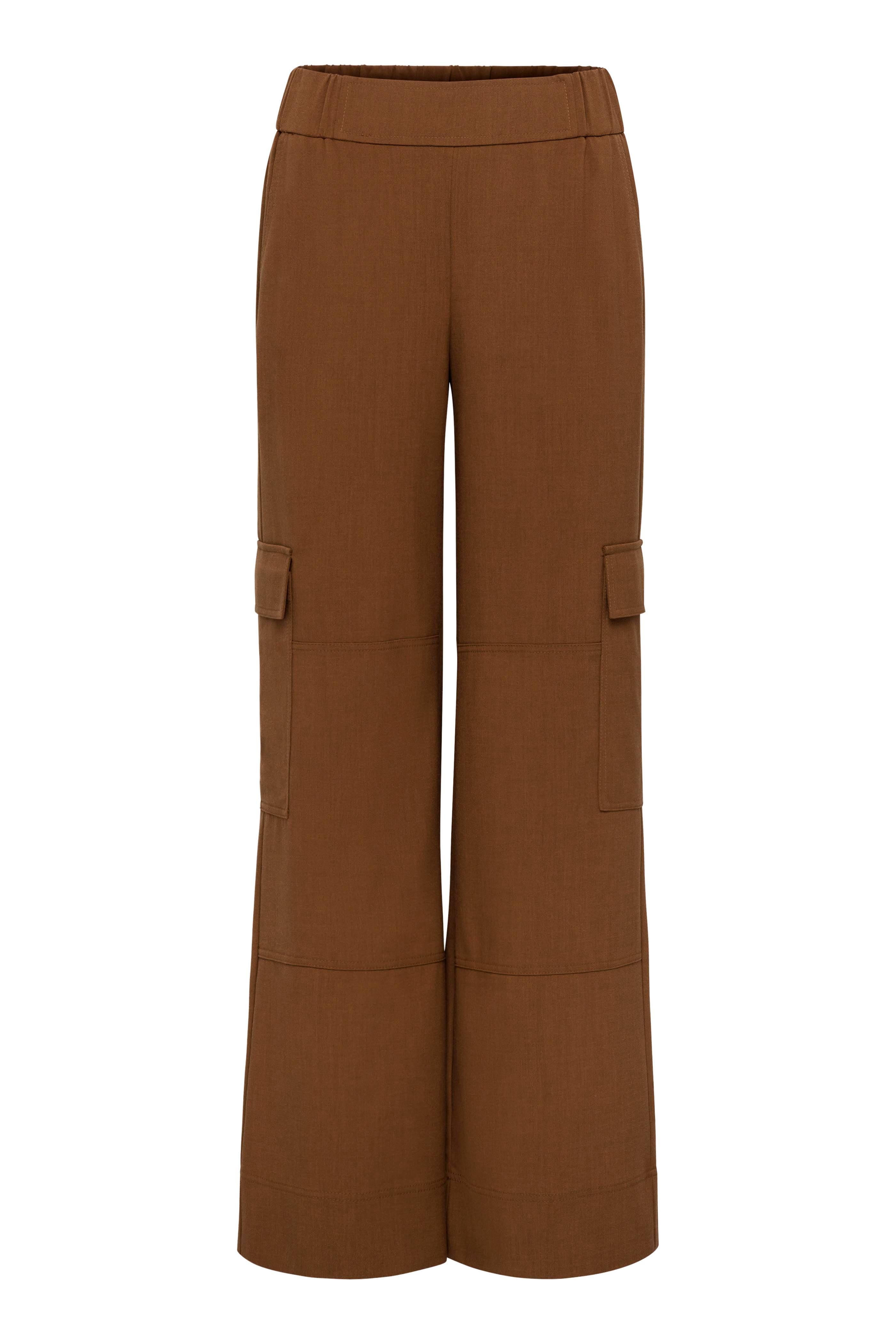Herron Woven Cargo Wide Leg Pull-On Pant