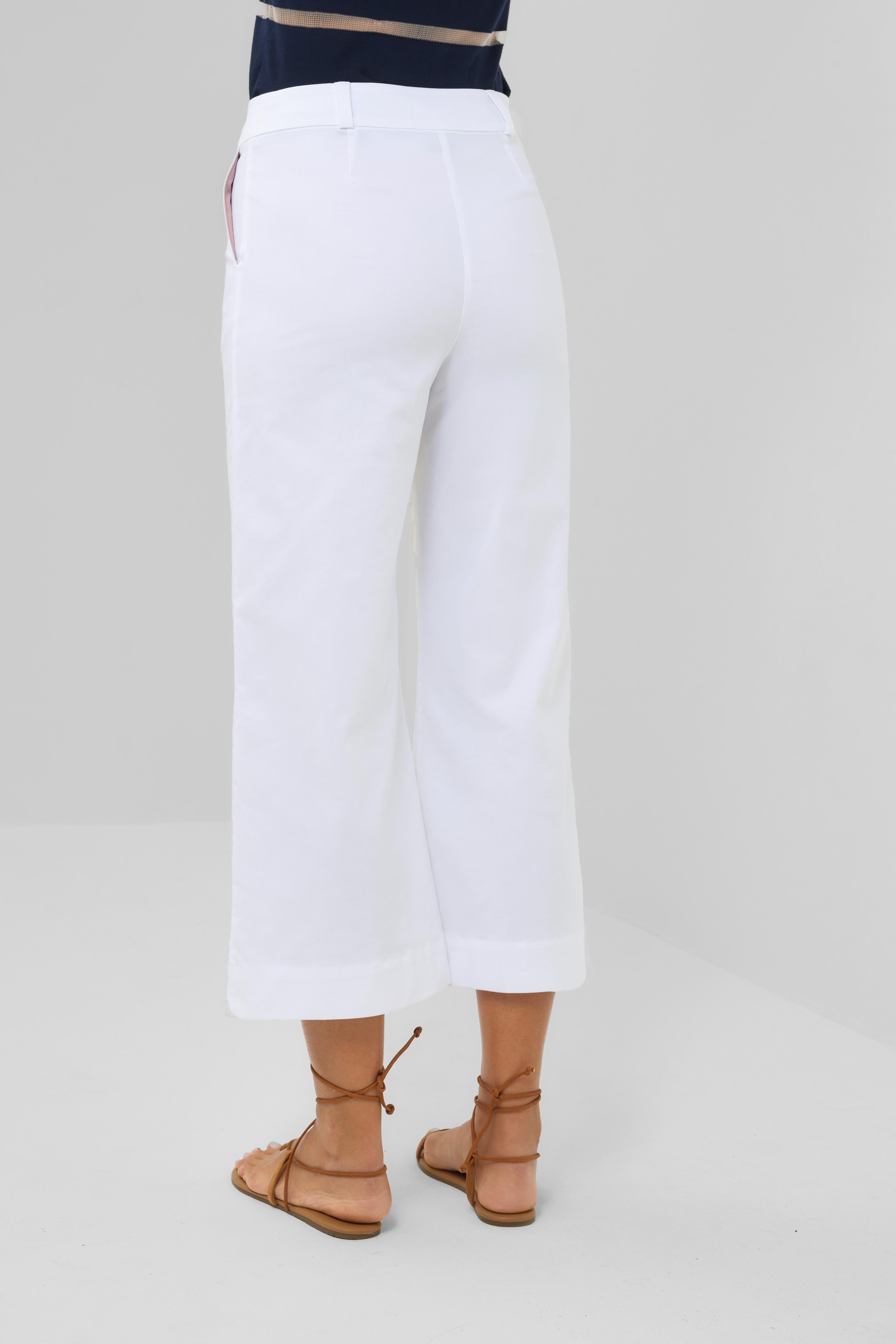 Ivanna Performance Cotton Cropped Flare Pant