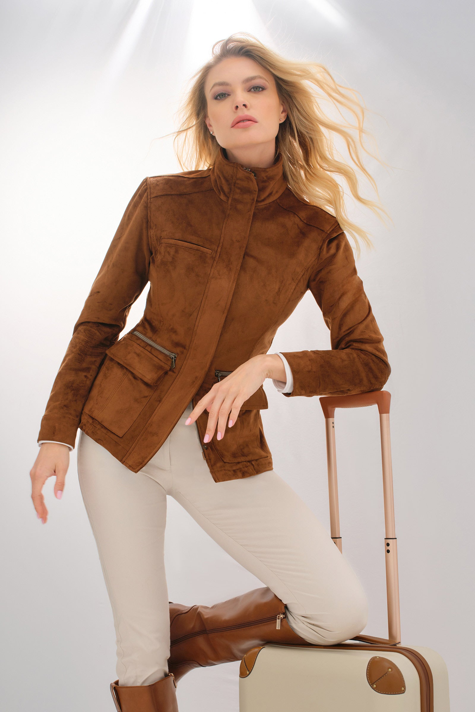 Kenya Faux Suede Safari Jacket Anniversary Edition