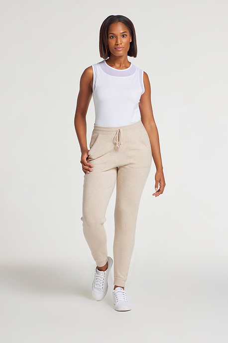 Oatmeal Heather || Londone Cashmere Jogger