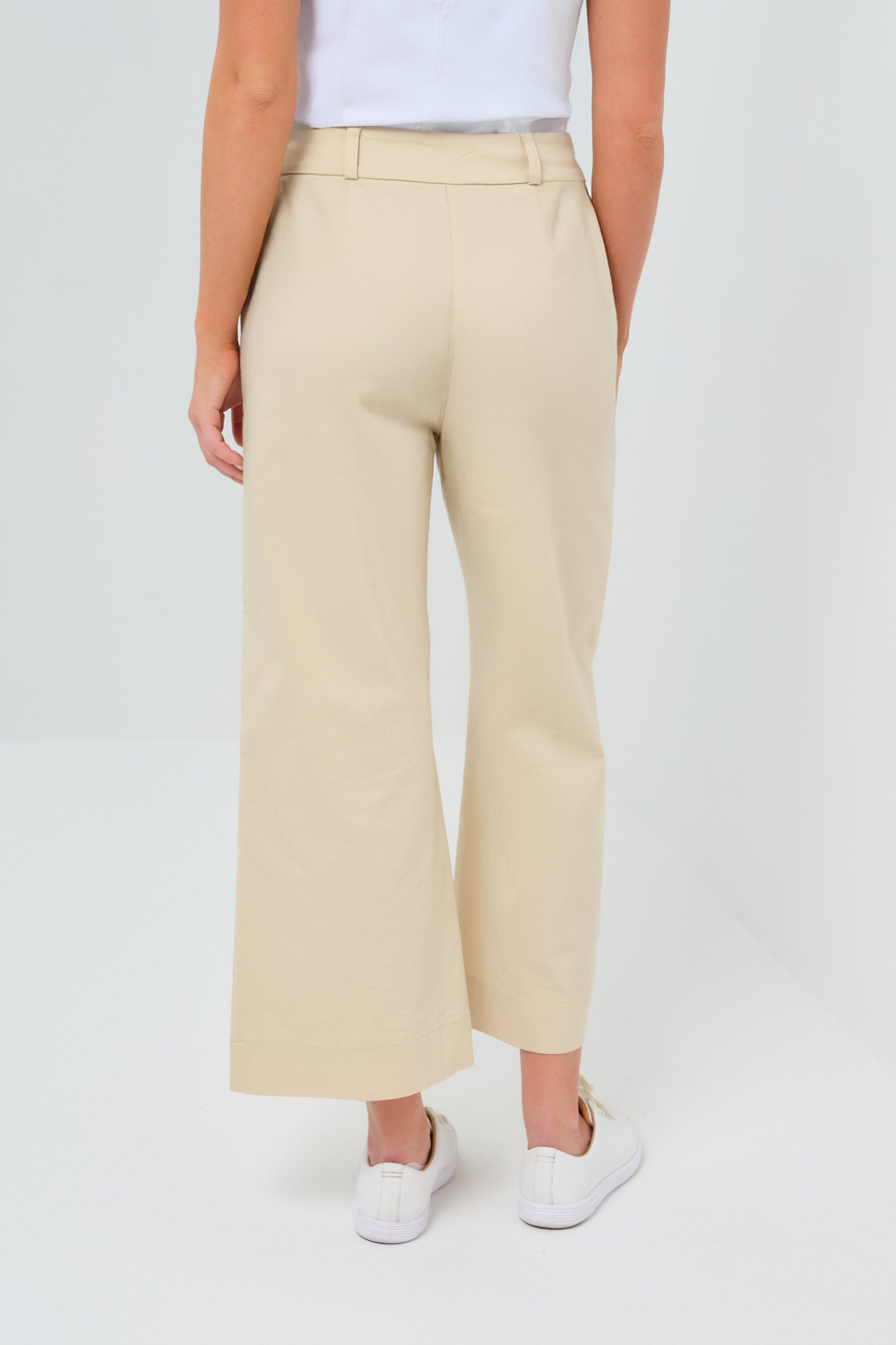 Ivanna Performance Cotton Cropped Flare Pant