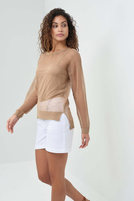 Emma Open Knit Pullover Top