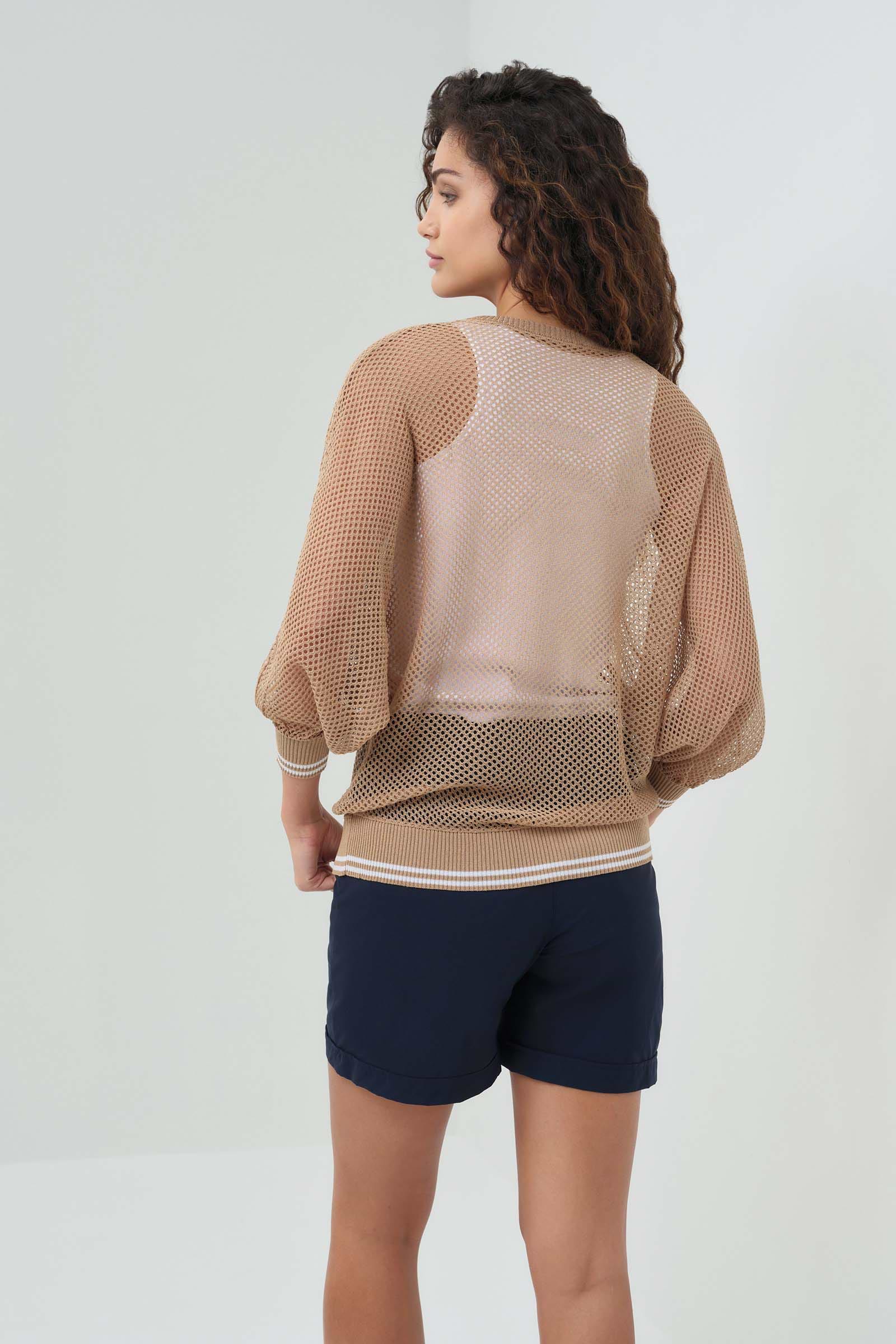 Elora Knit 3/4 Sleeve Full Zip Jacket