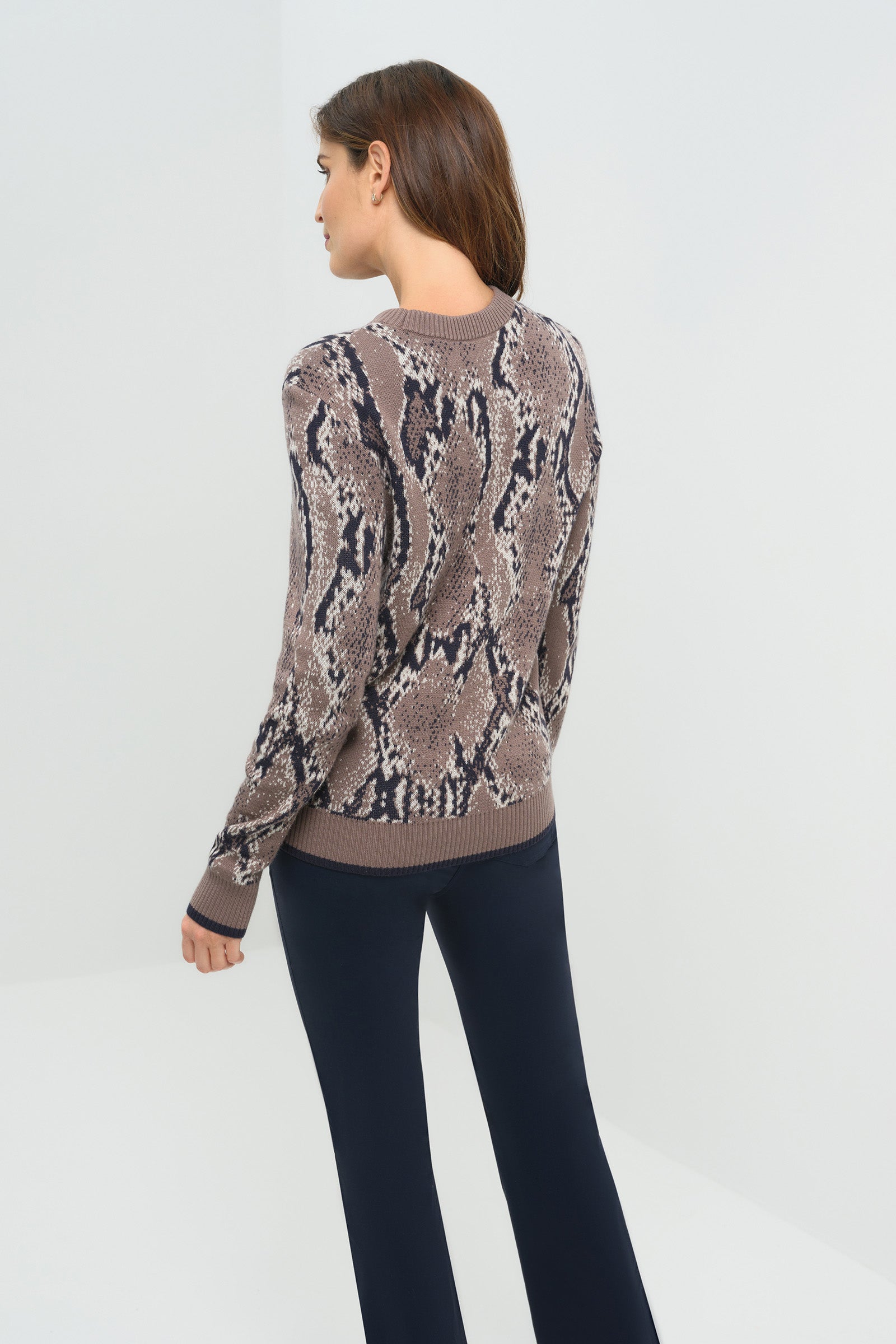 Printed Archer Removable Turtleneck Sweater