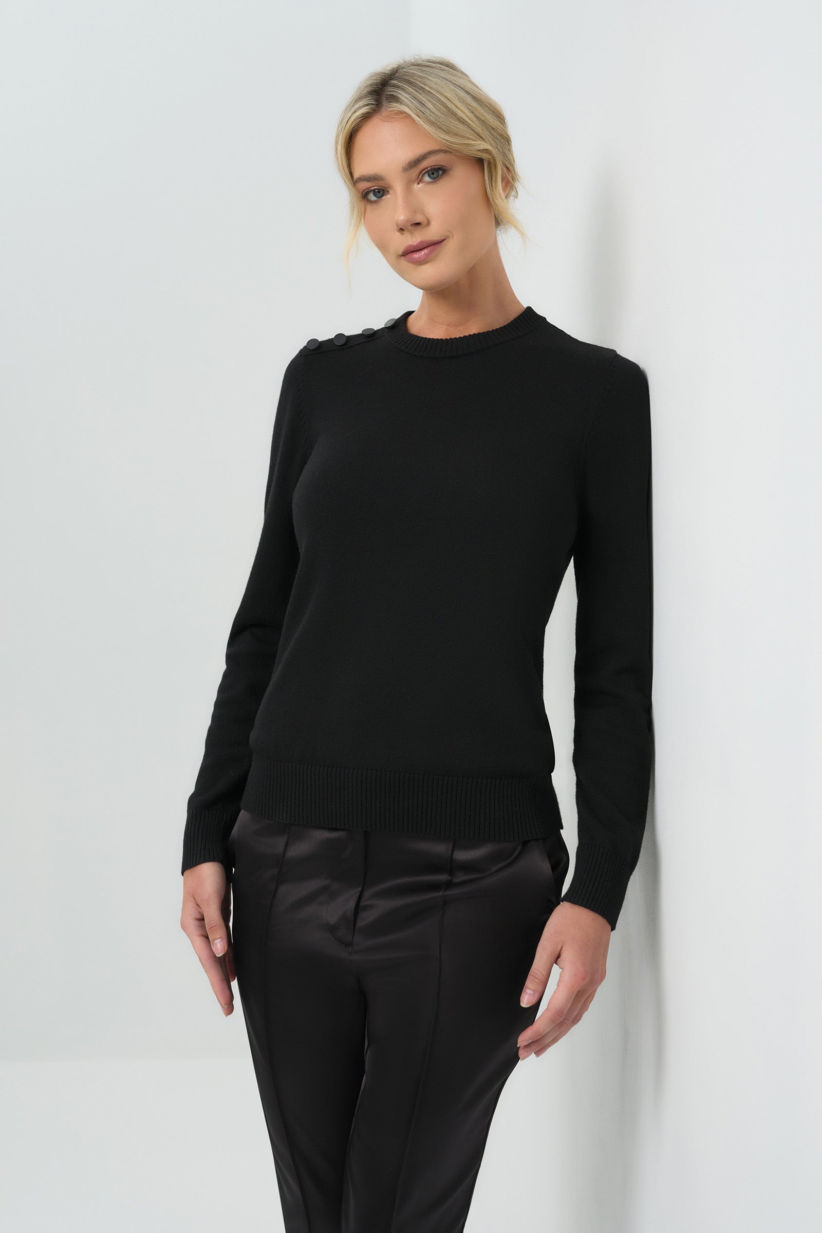 Seneca Cashmere Blend Sweater with Scarf