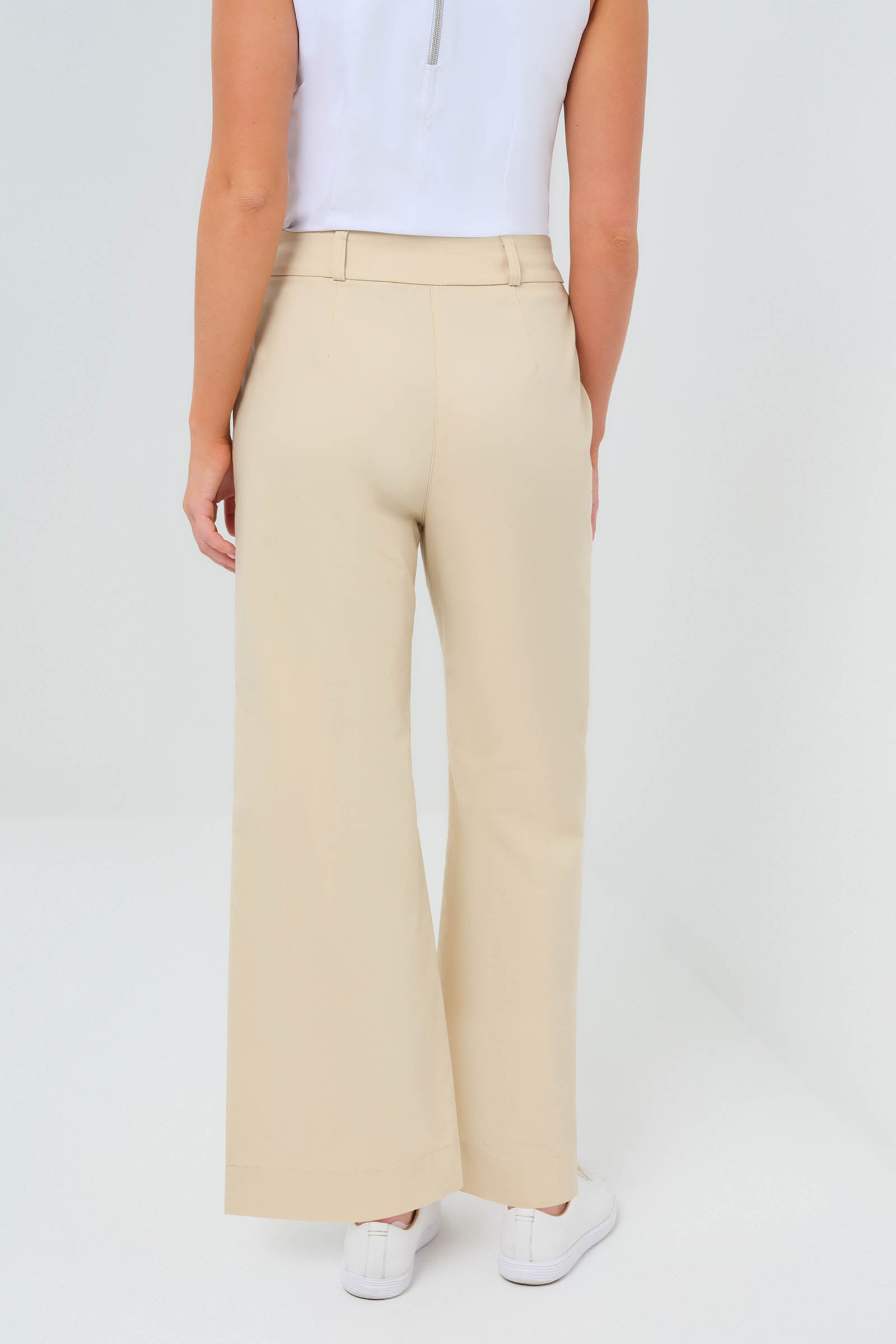 Ivanna Performance Cotton Cropped Flare Pant