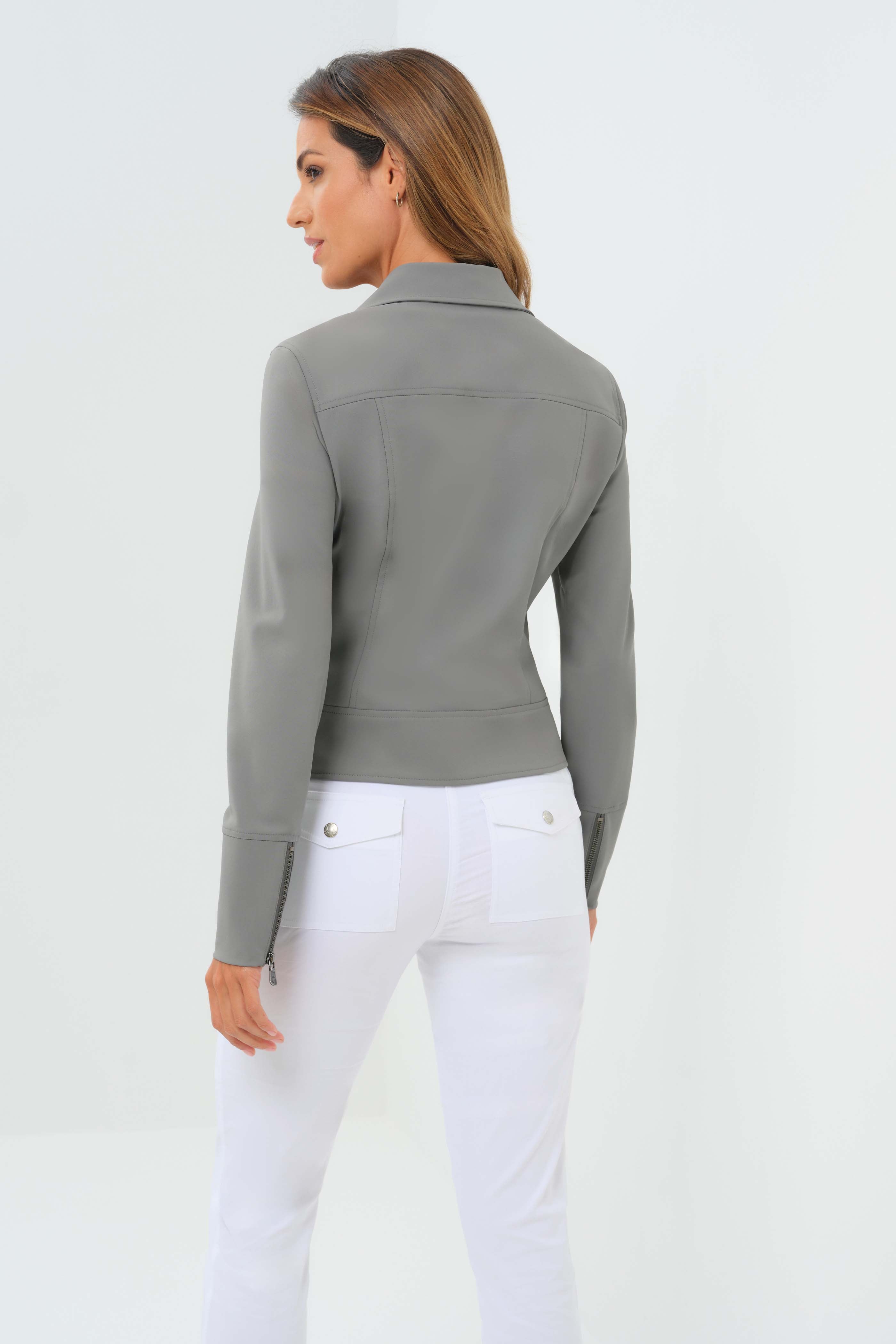 Marina Performance Twill Biker Jacket