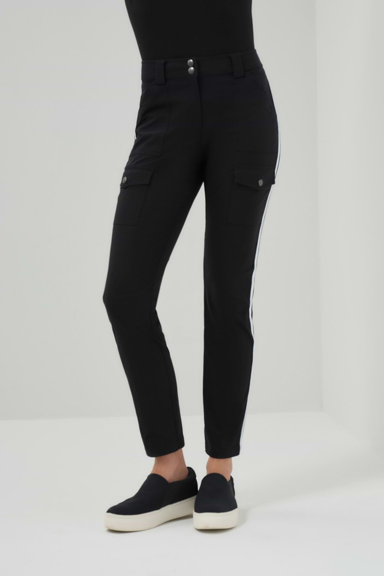 Kate Skinny Cargo Pant with Side Stripes