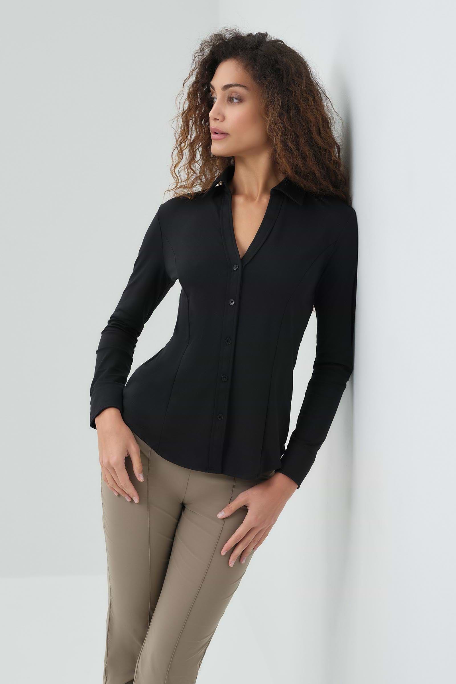 Niki Collection Guess Originals Niki Nikki Longsleeve Pique Shirt