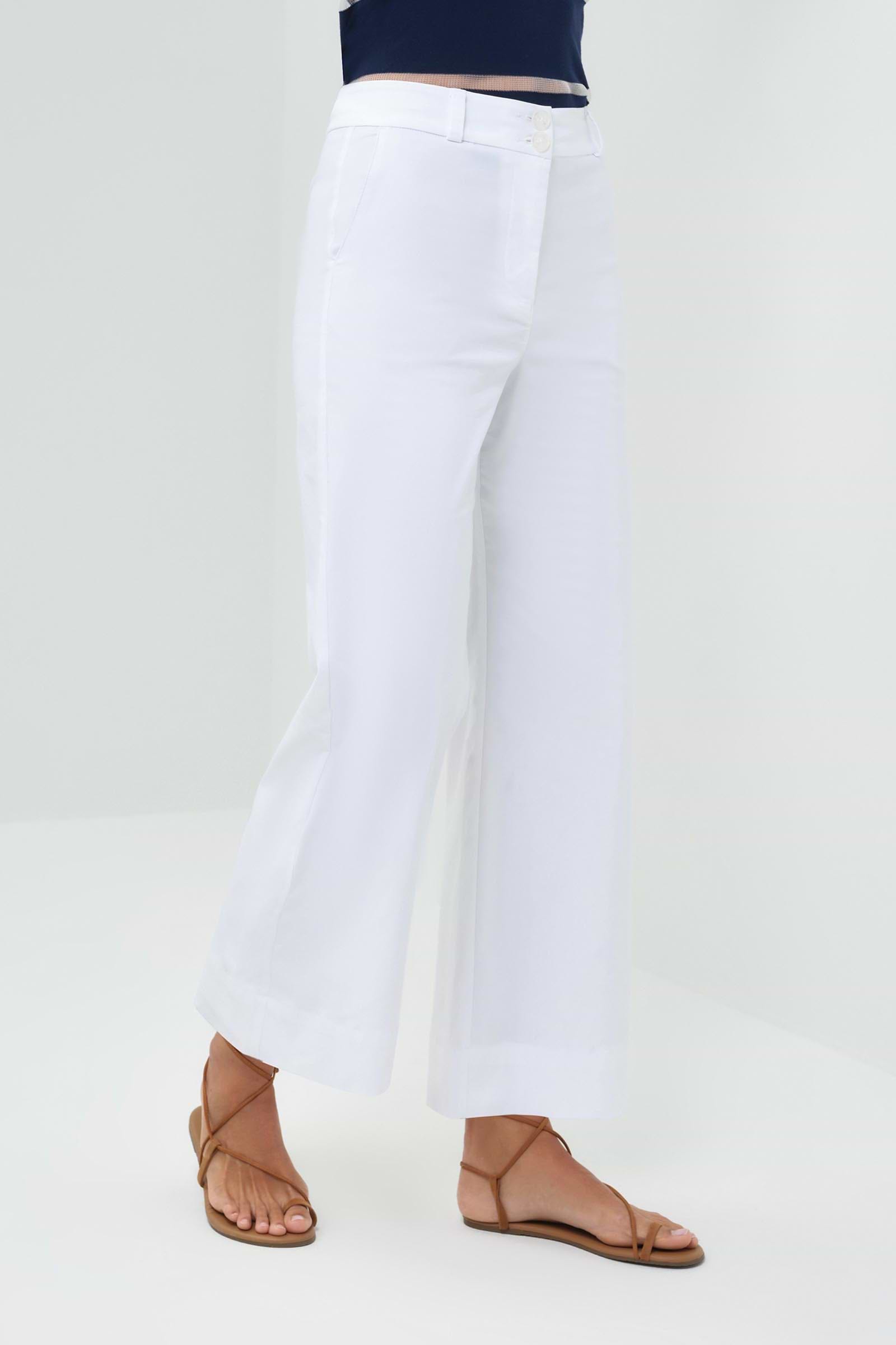 Ivanna Performance Cotton Cropped Flare Pant