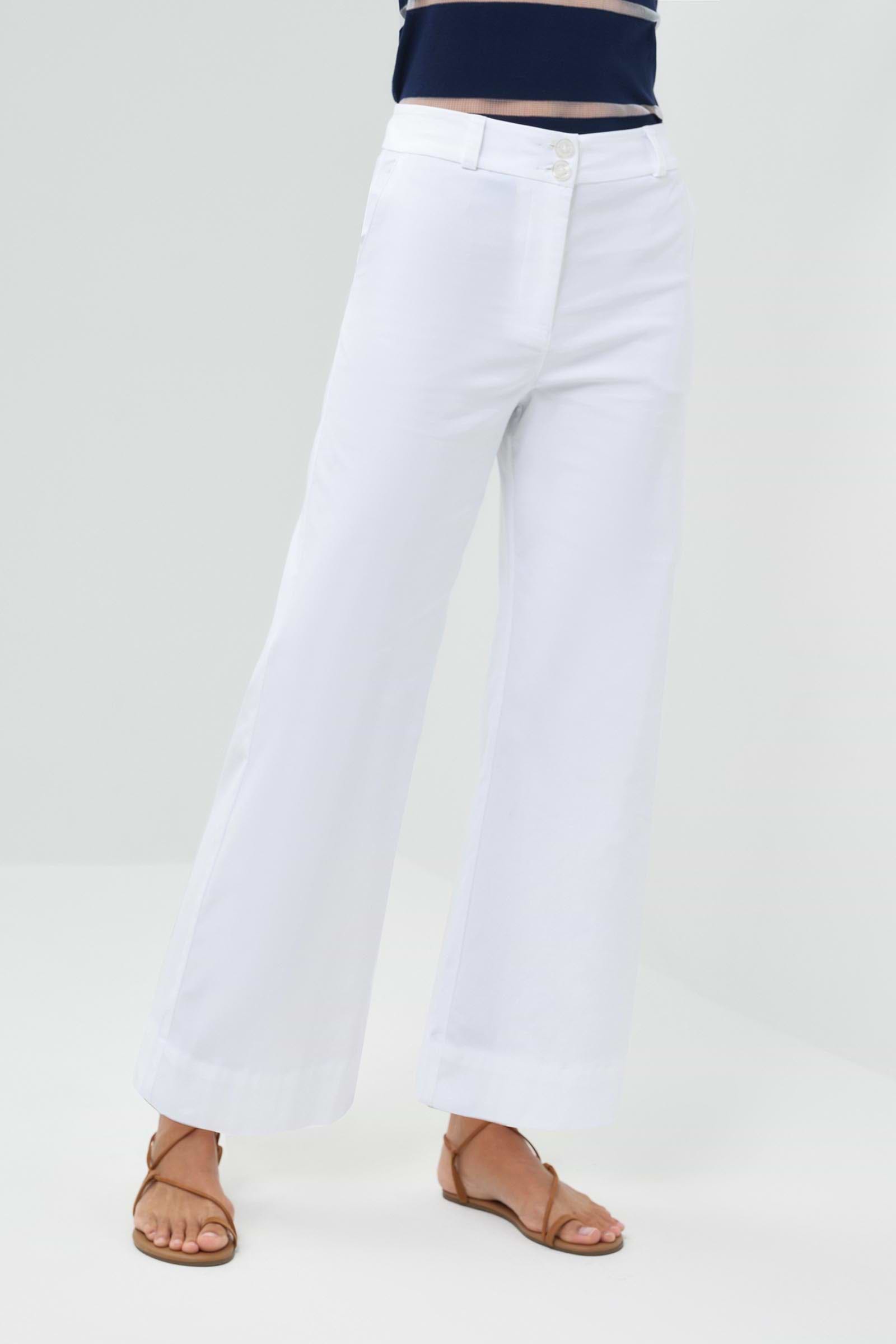 Ivanna Performance Cotton Cropped Flare Pant