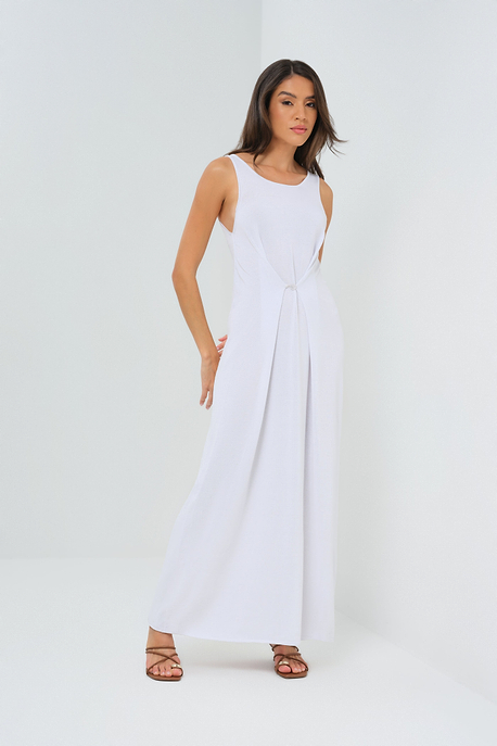 Milo Knit Maxi Dress with Button Front