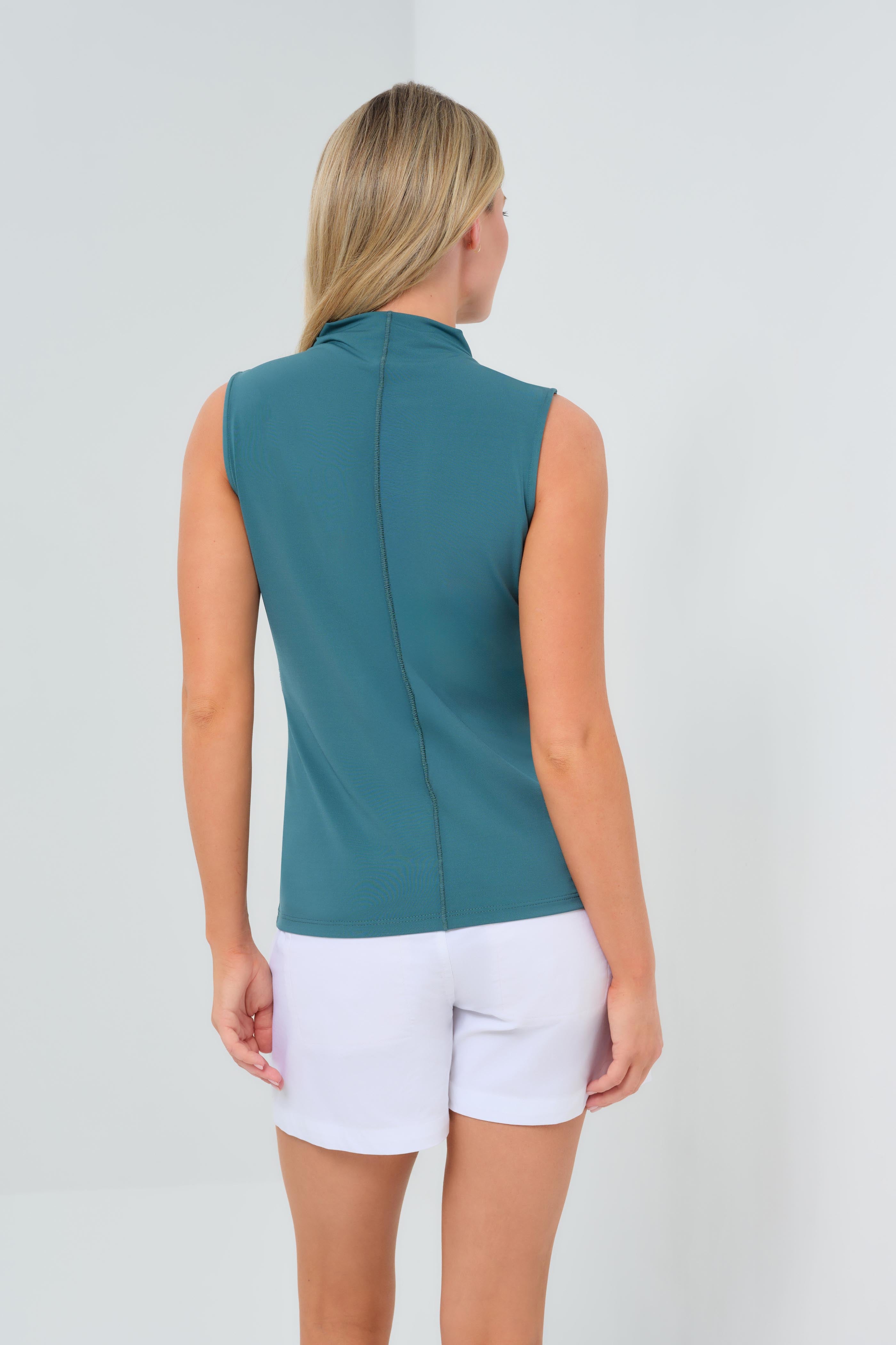 Siobhan Super Jersey Sleeveless High Neck Top