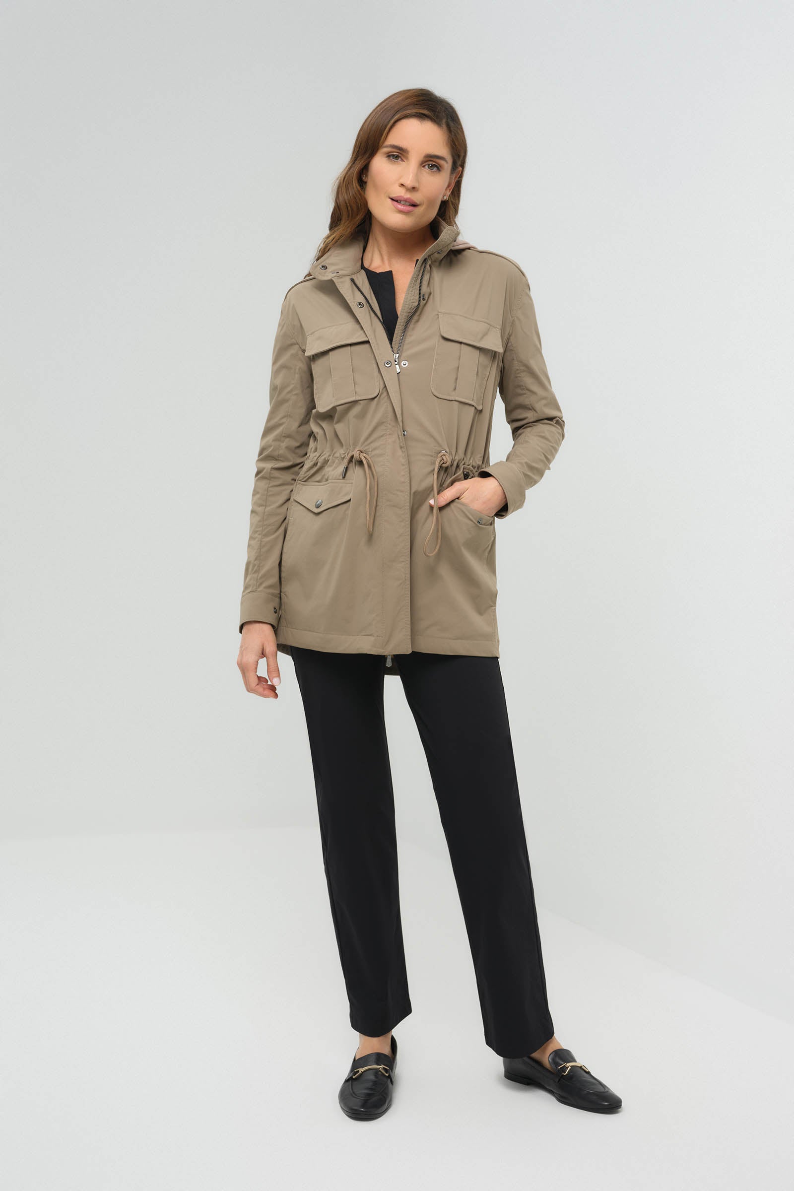 Courtney Lightweight Utility Jacket with Hood