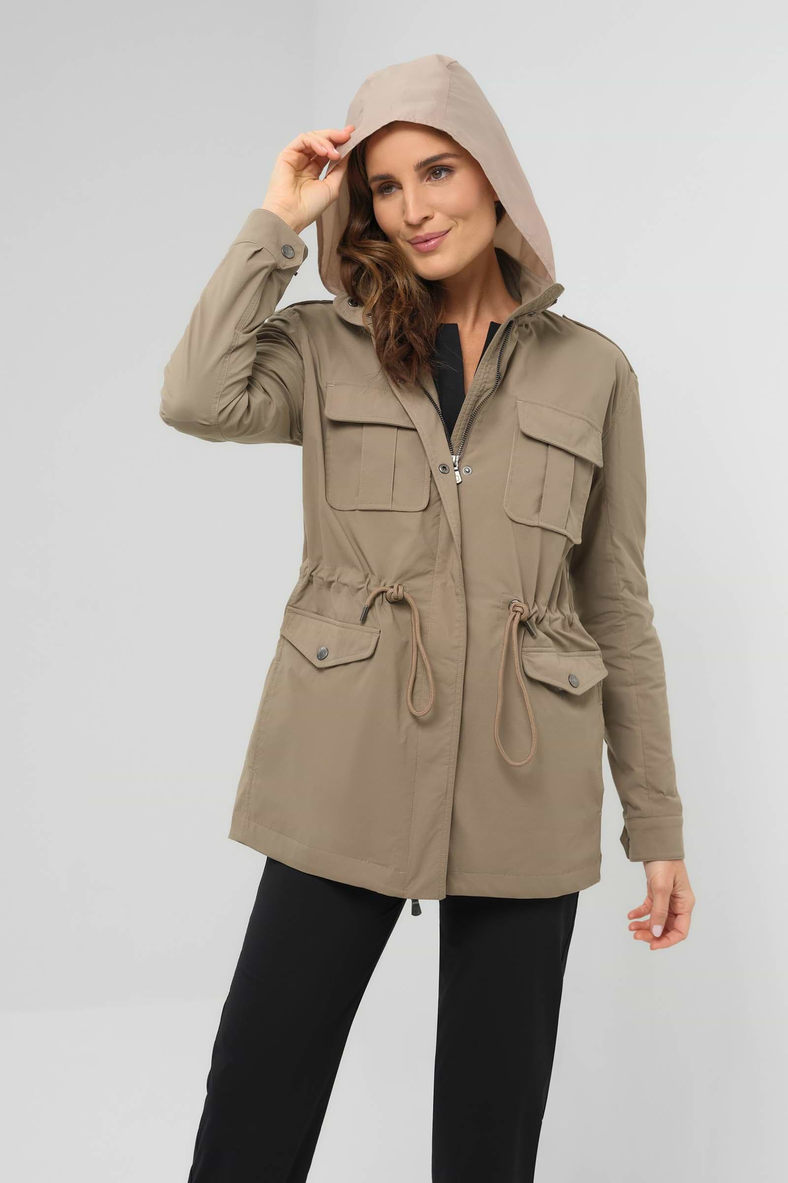 Courtney Lightweight Utility Jacket with Hood