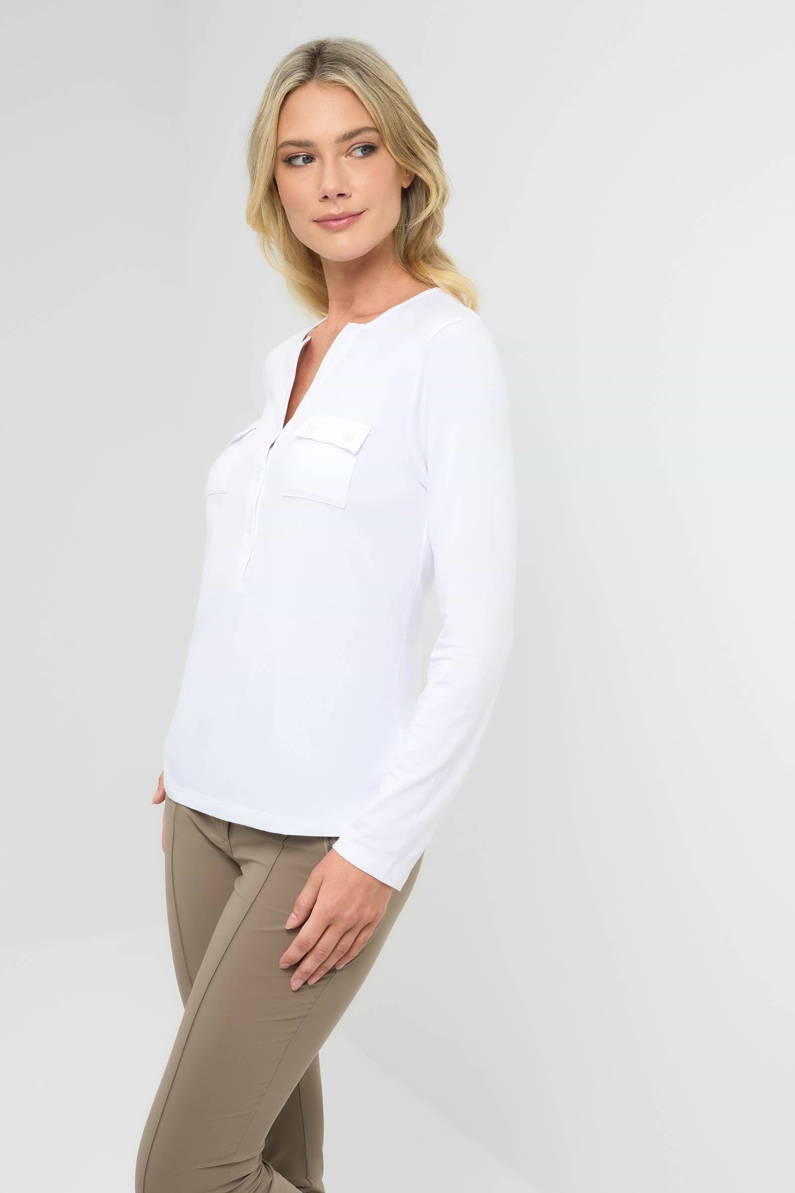 Calista Roll up Henley Top