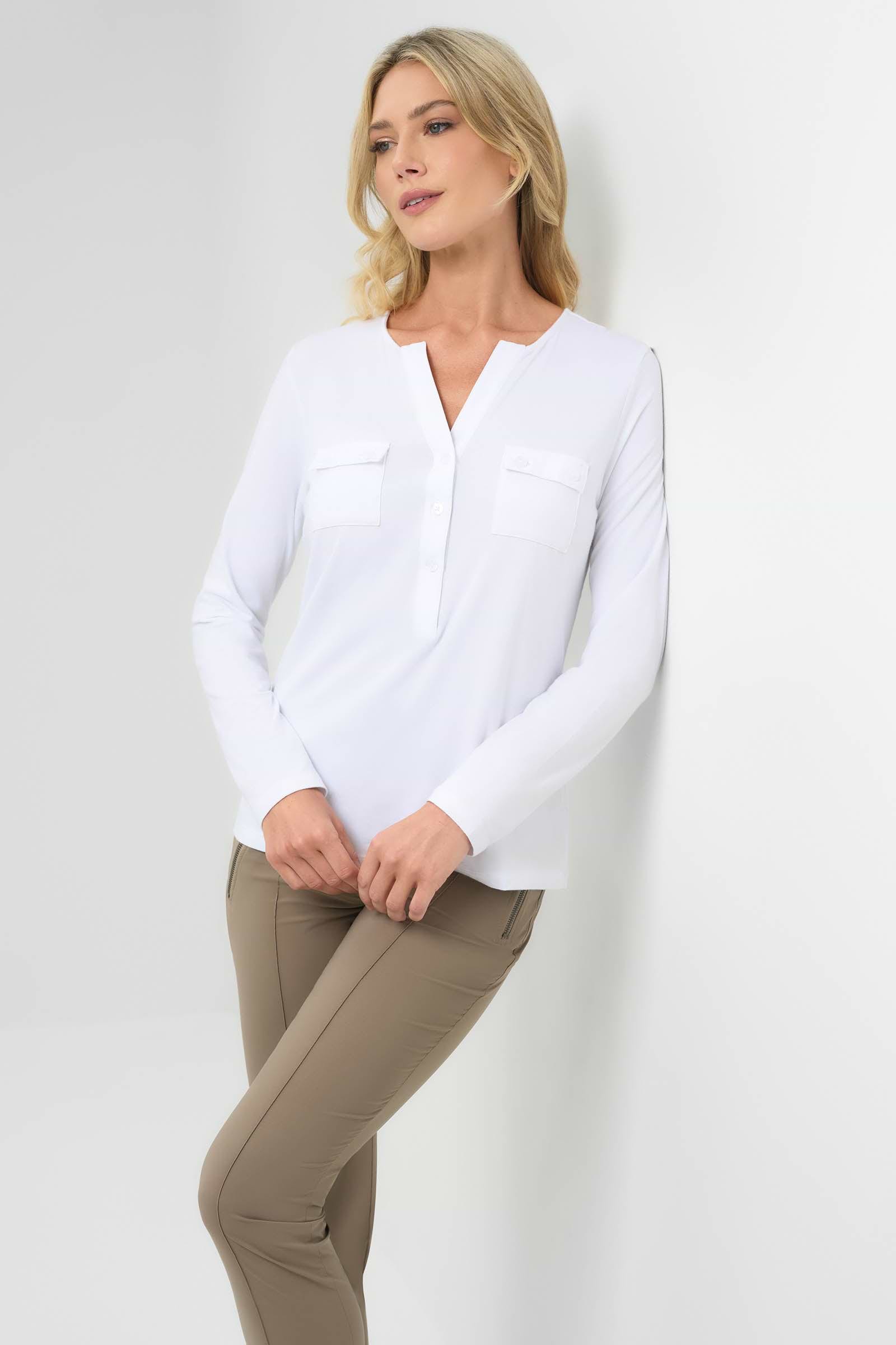 Calista Roll up Henley Top