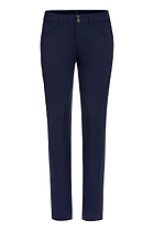The Best Travel Pants. Flat Lay of the Luisa Skinny Jean Pant in Navy