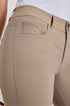 The Best Travel Pants. Front Pocket of the Luisa Skinny Jean Pant in Khaki