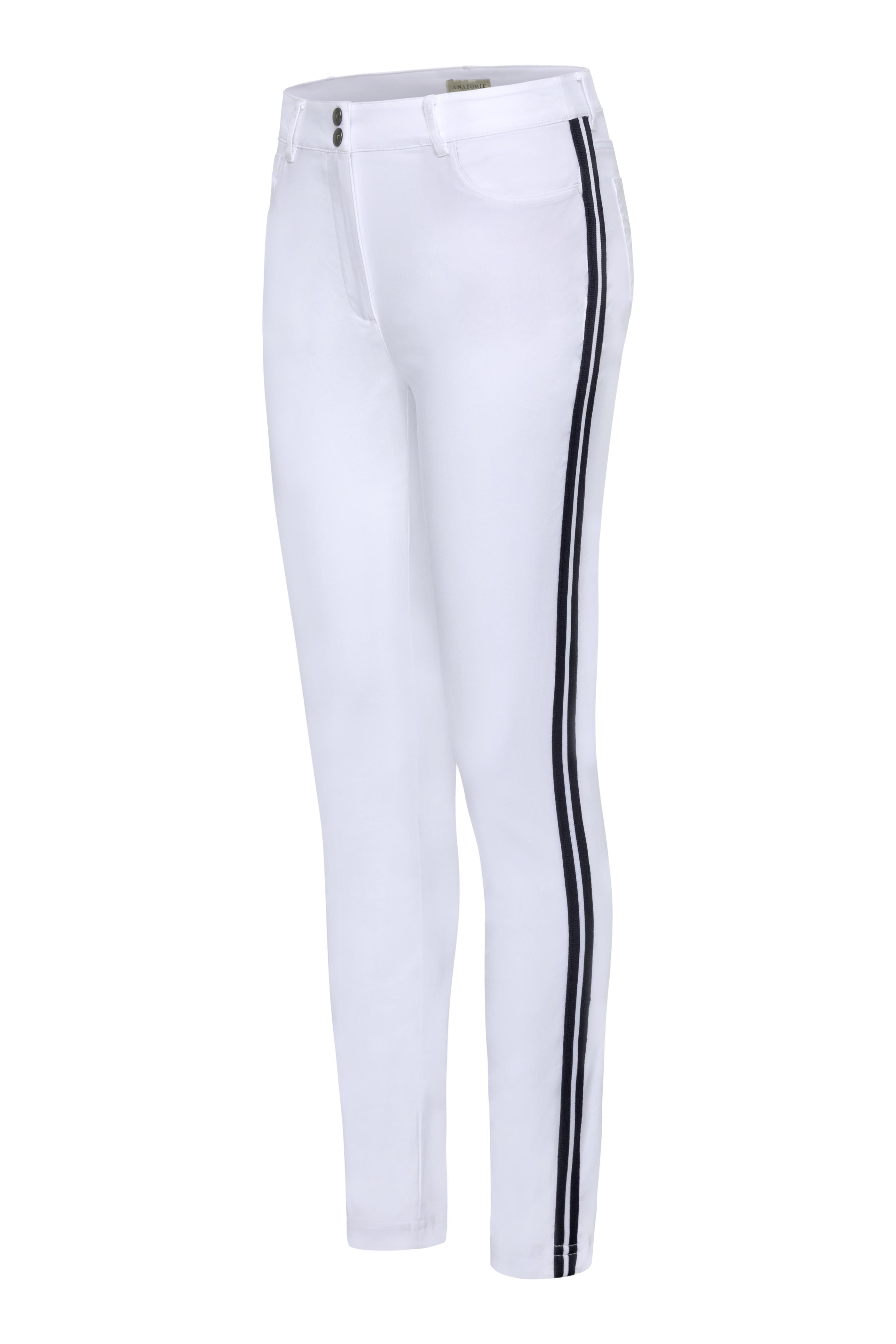 Pantalon skinny en coton performant à rayures Luli