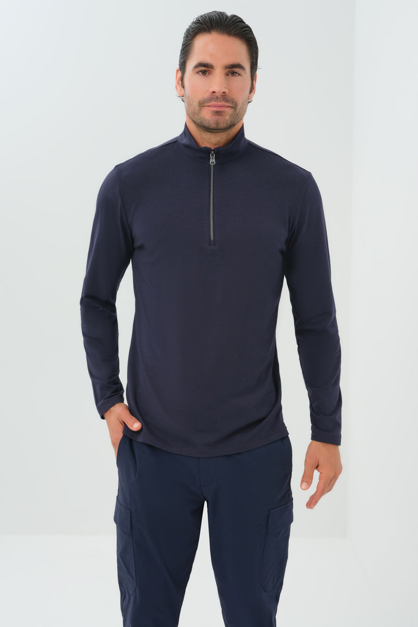 Charlie Zip Pima Top