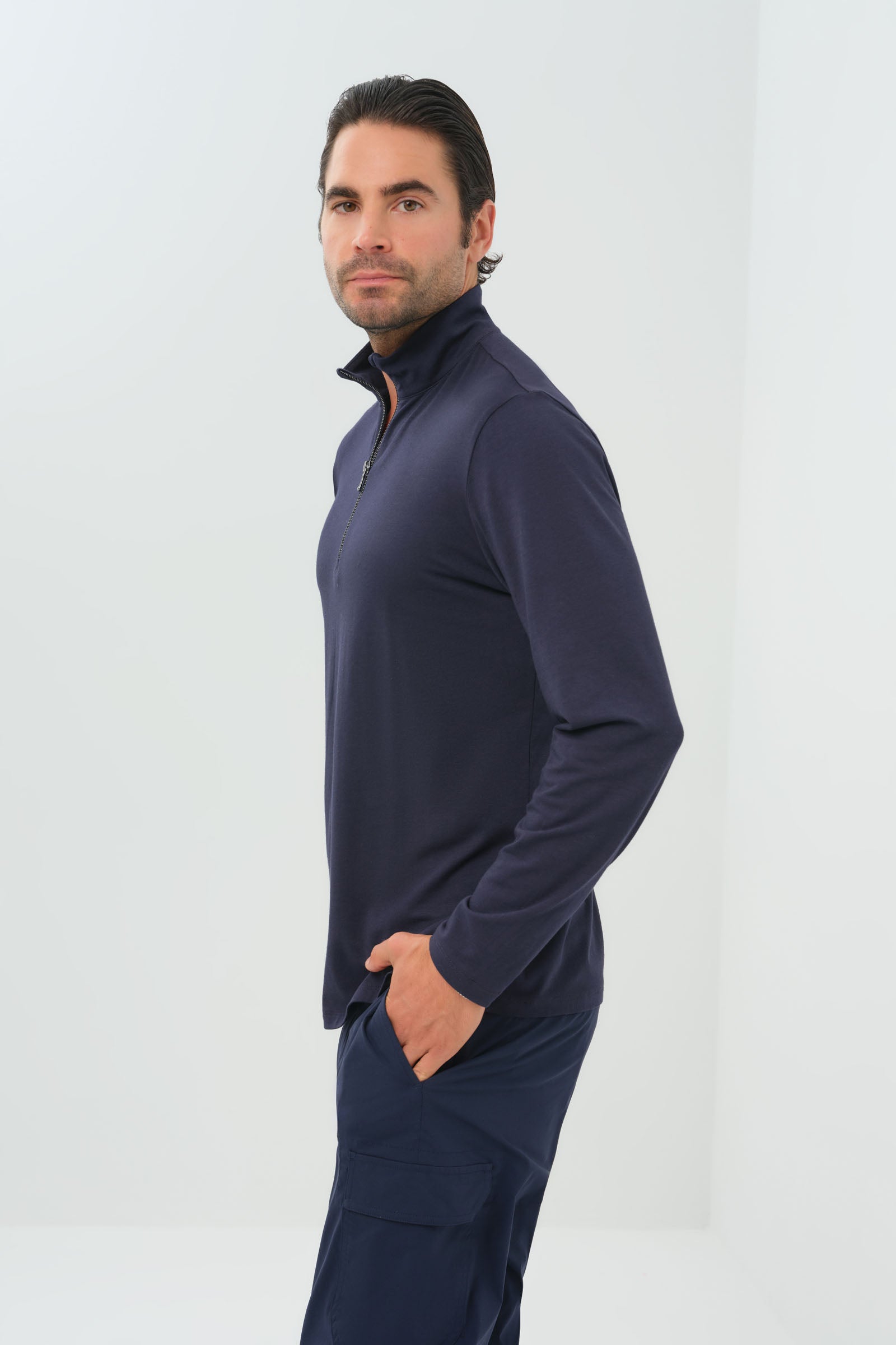 Charlie Zip Pima Top