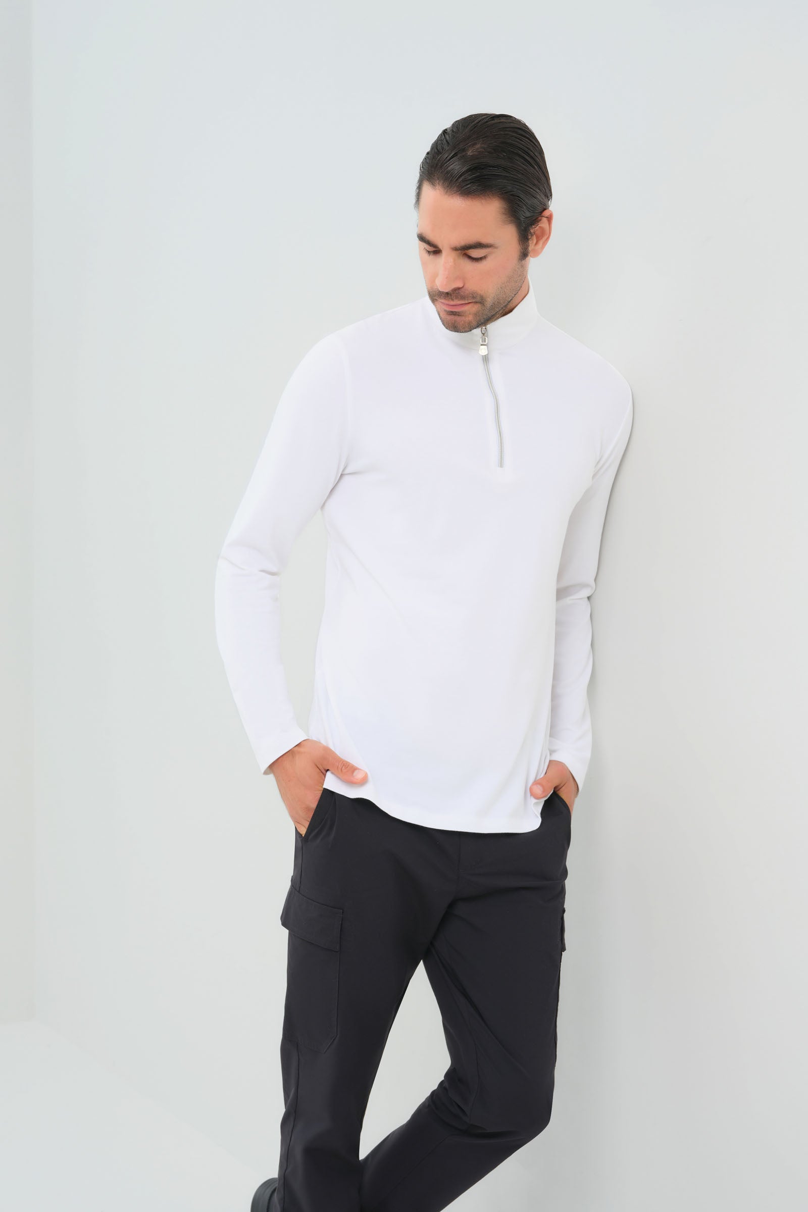 Charlie Zip Pima Top