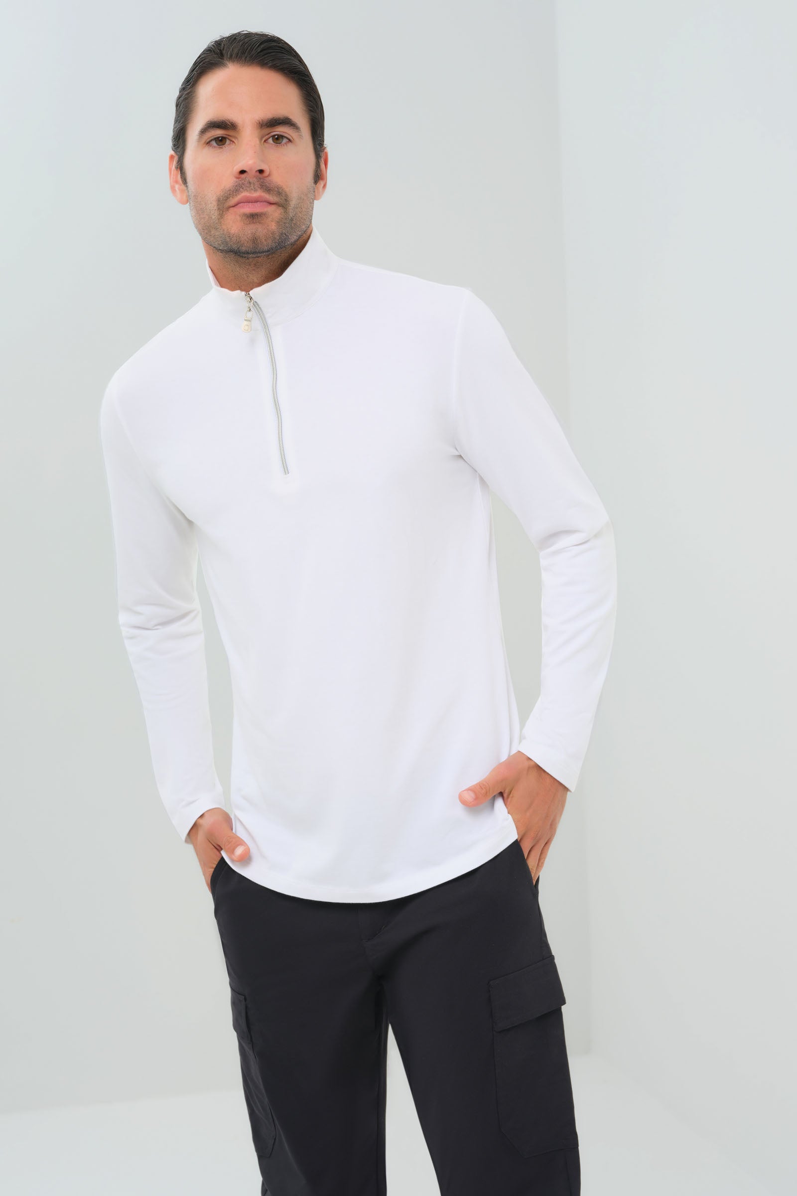 Charlie Zip Pima Top