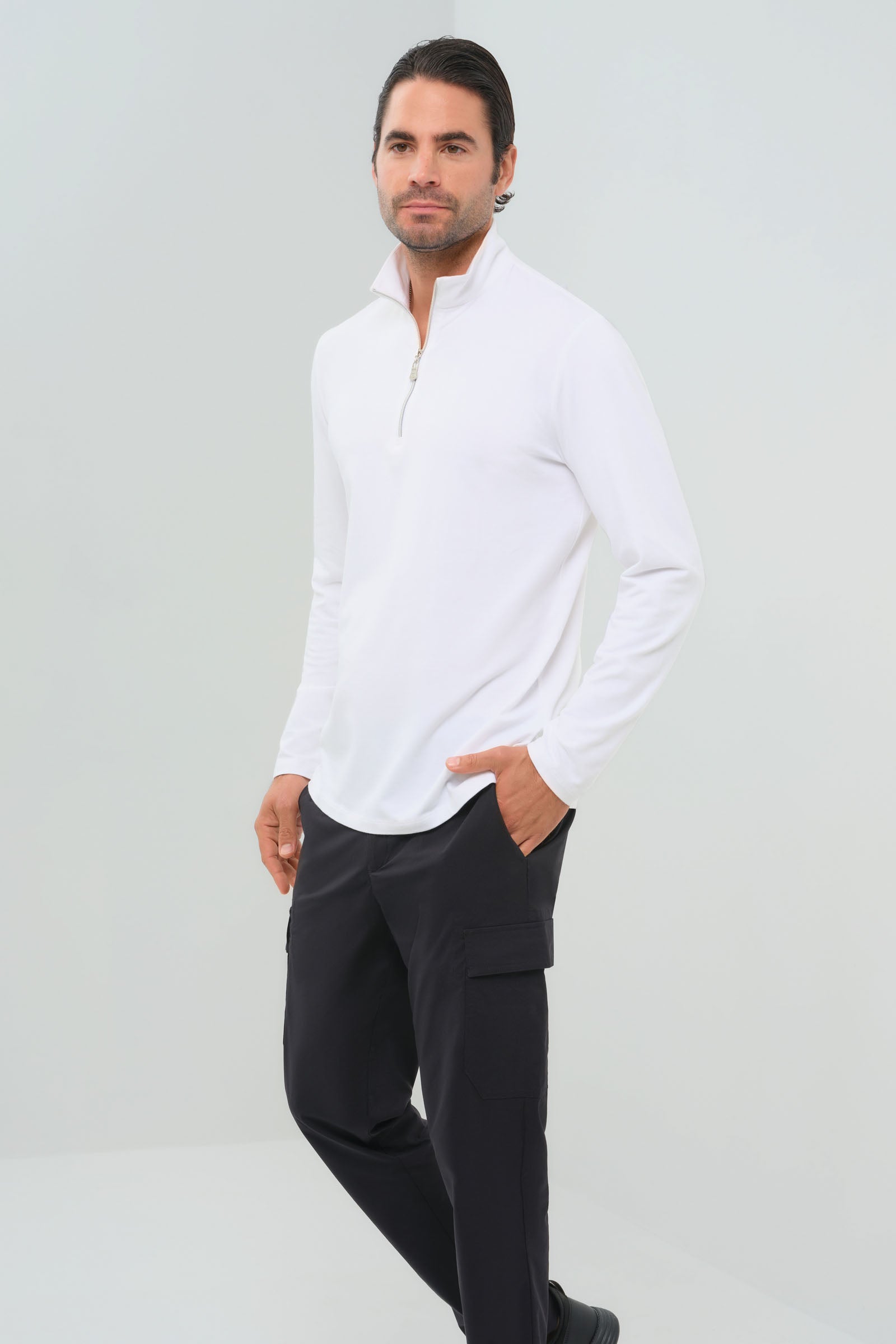 Charlie Zip Pima Top