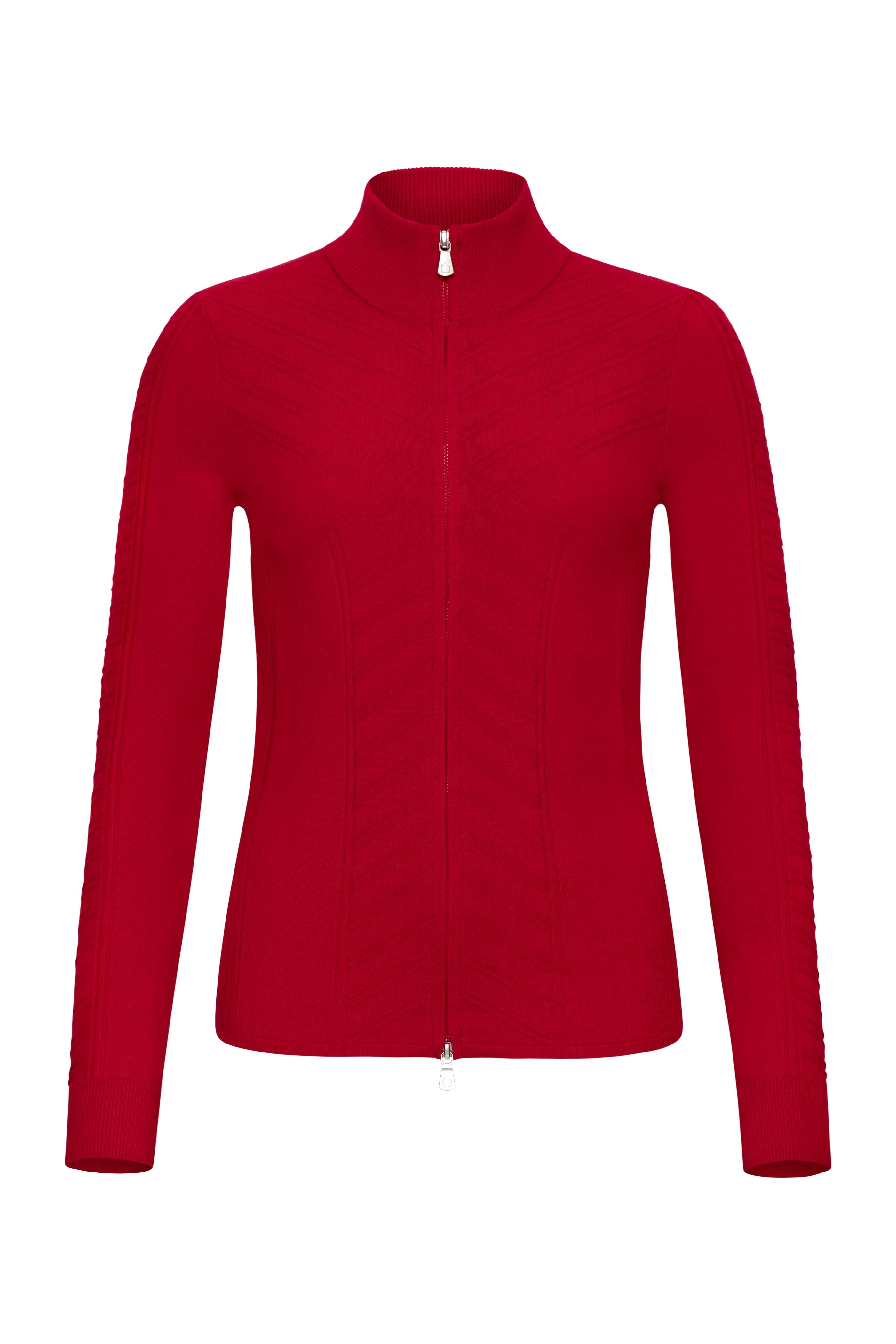 Noelle Sweater Zip Up Top