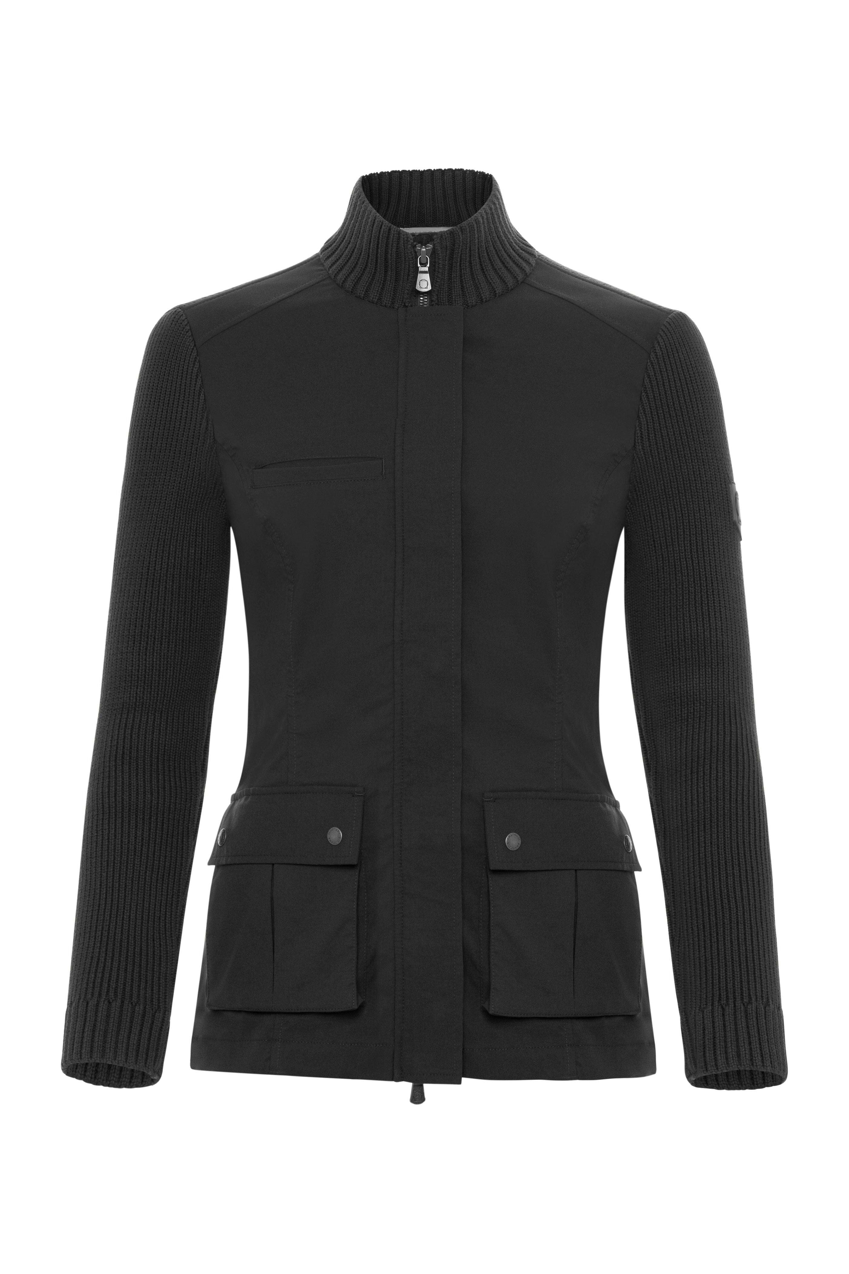 Sweater Kenya Knit Safari Jacket in Black