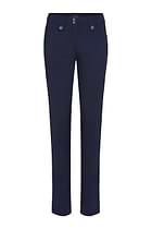 The Best Travel Pants. Flat Lay of the Skyler Travel Pant in Navy