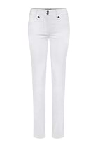 The Best Travel Pants. Flat Lay of the Skyler Travel Pant in White