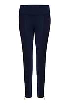 The Best Travel Pants. Flat Lay of the Sonia Curvy High Rise Pant in Navy