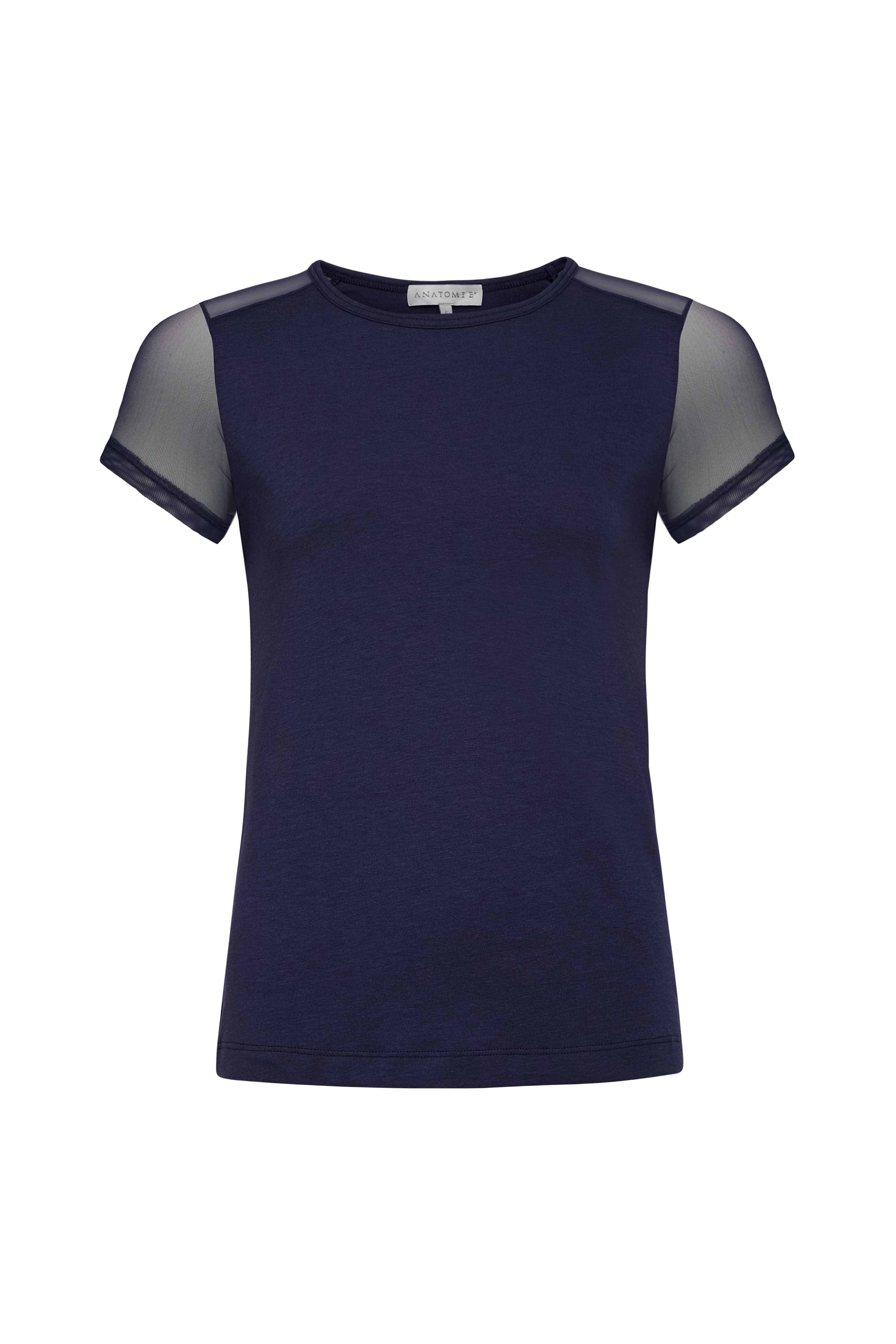 The Best Travel Shirt. Flat Lay of a Melissa Pima Cotton T-Shirt in Navy