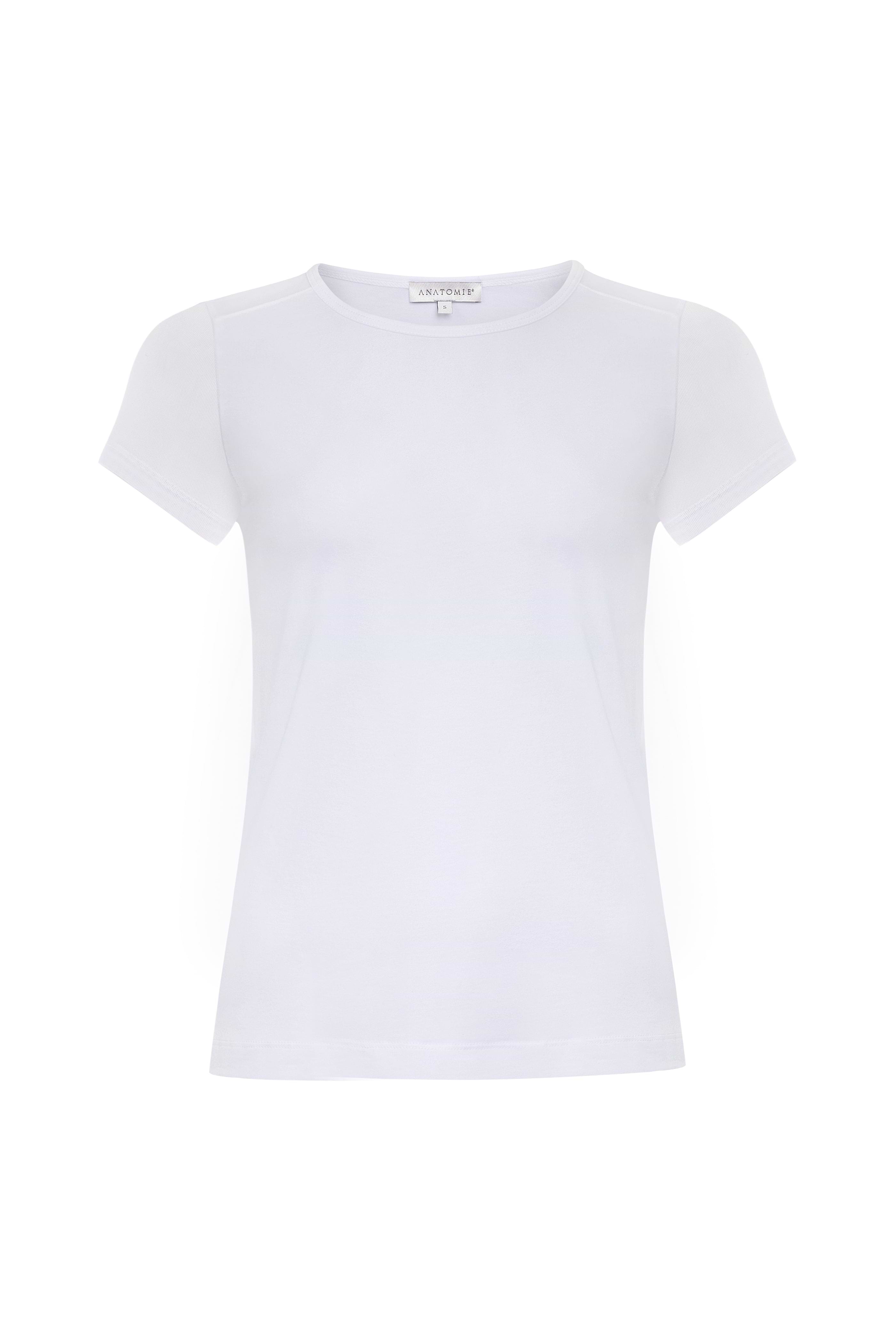 The Best Travel Shirt. Flat Lay of a Melissa Pima Cotton T-Shirt in White