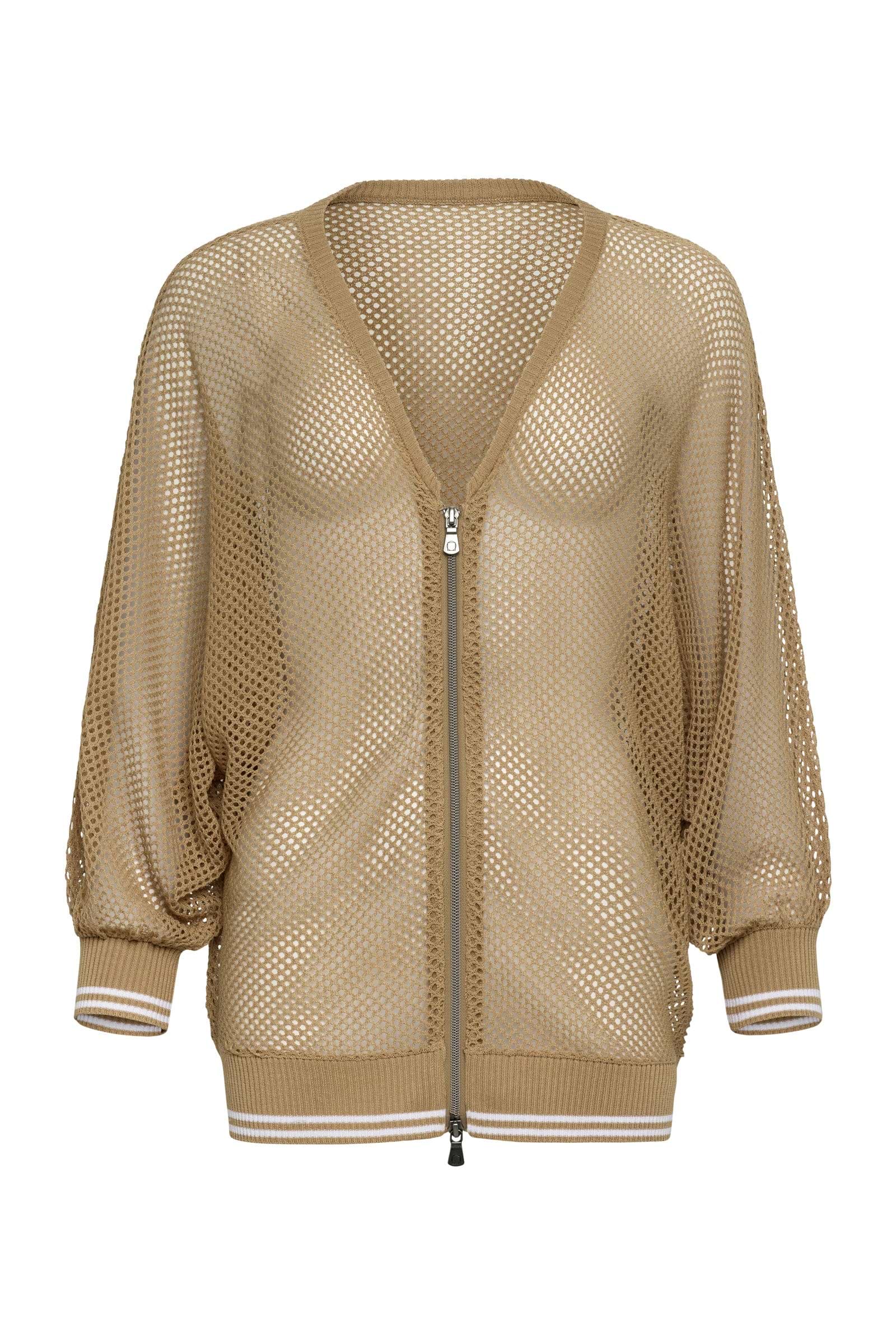 Elora Knit 3/4 Sleeve Full Zip Jacket