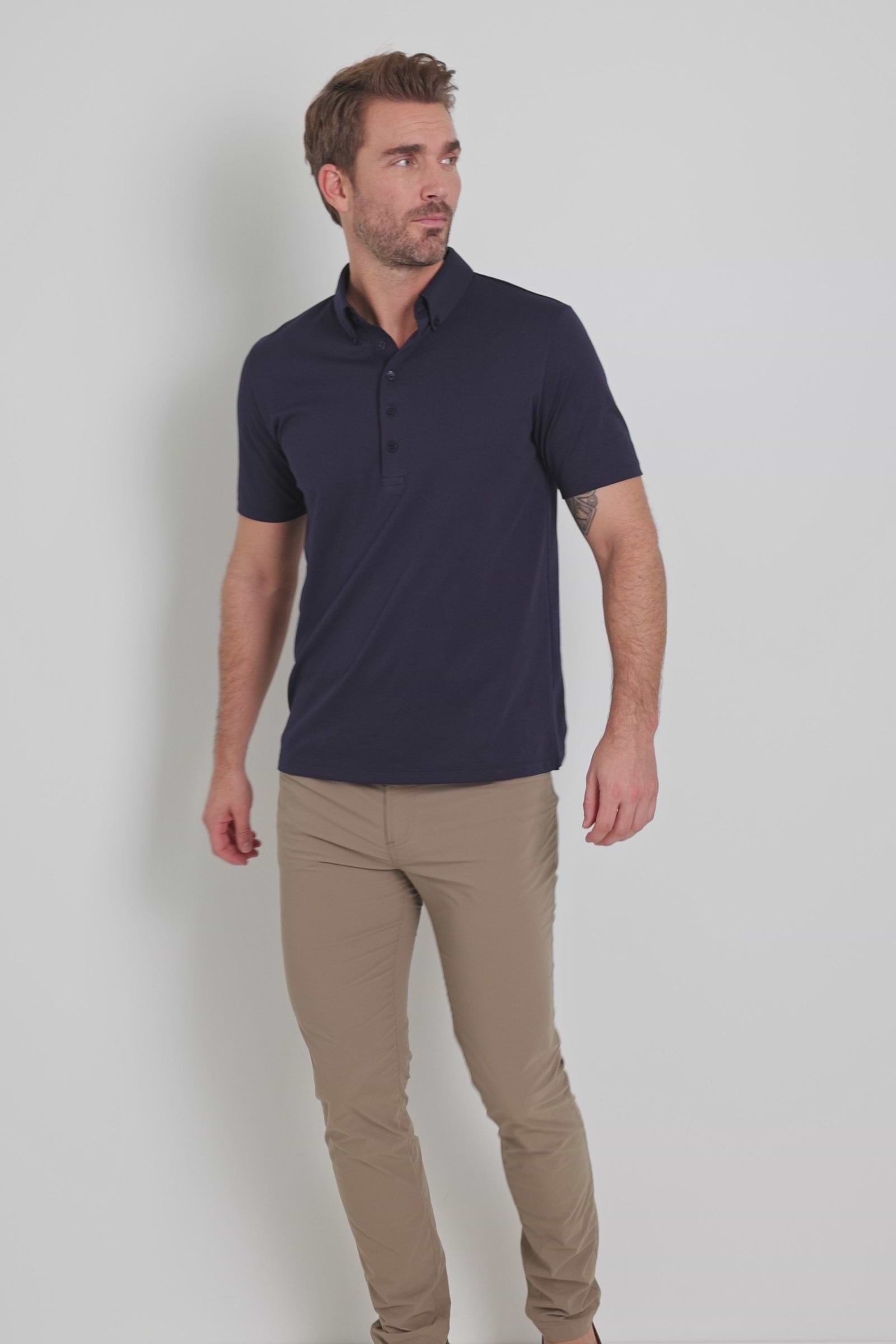 Video of a Men's Ryan Polo in Navy.