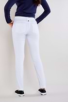The Best Travel Pants. Back Profile of the Skyler Travel Pant in White
