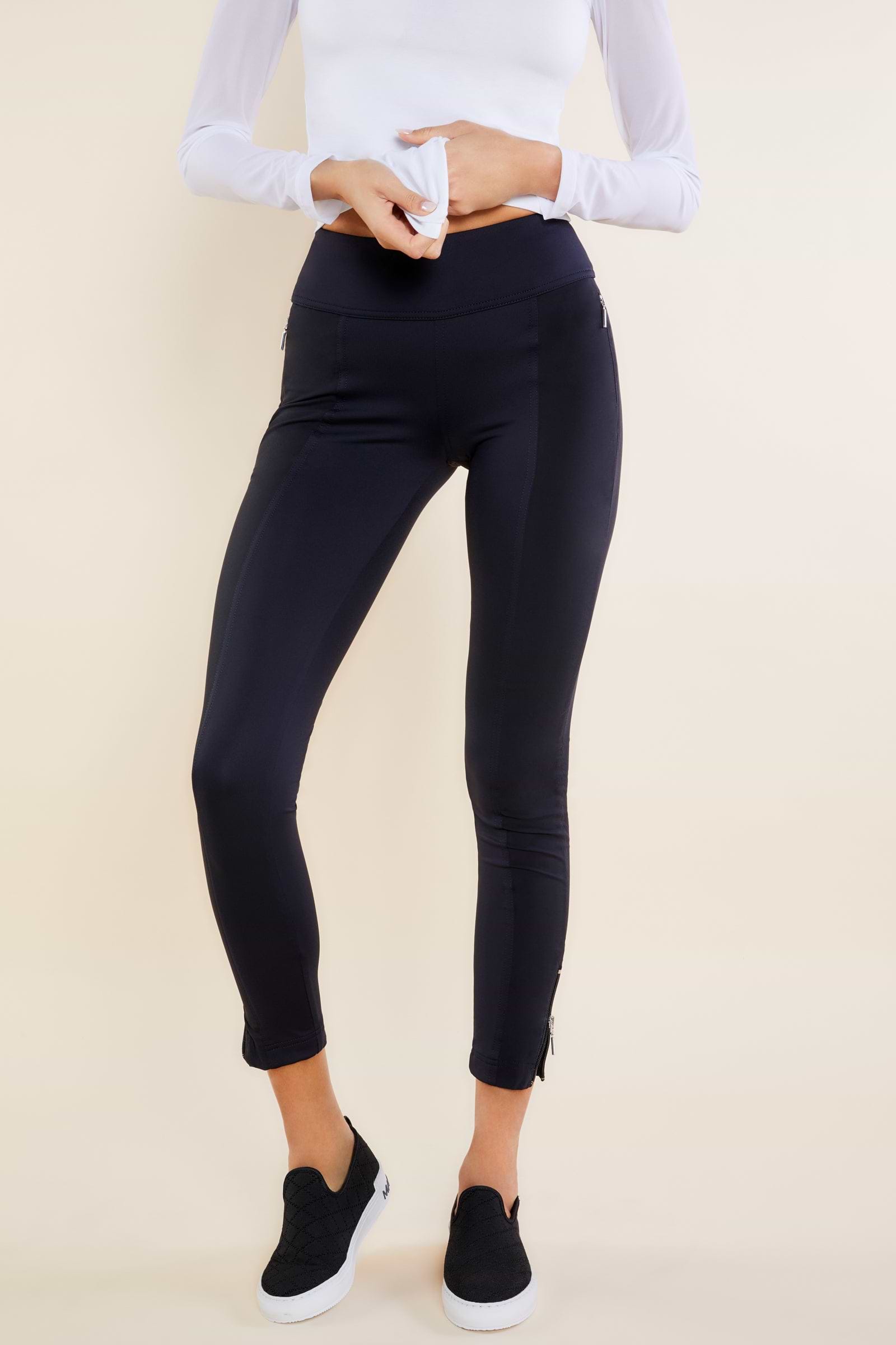 The Best Travel Pants. Front Profile of the Allie Pant in Black