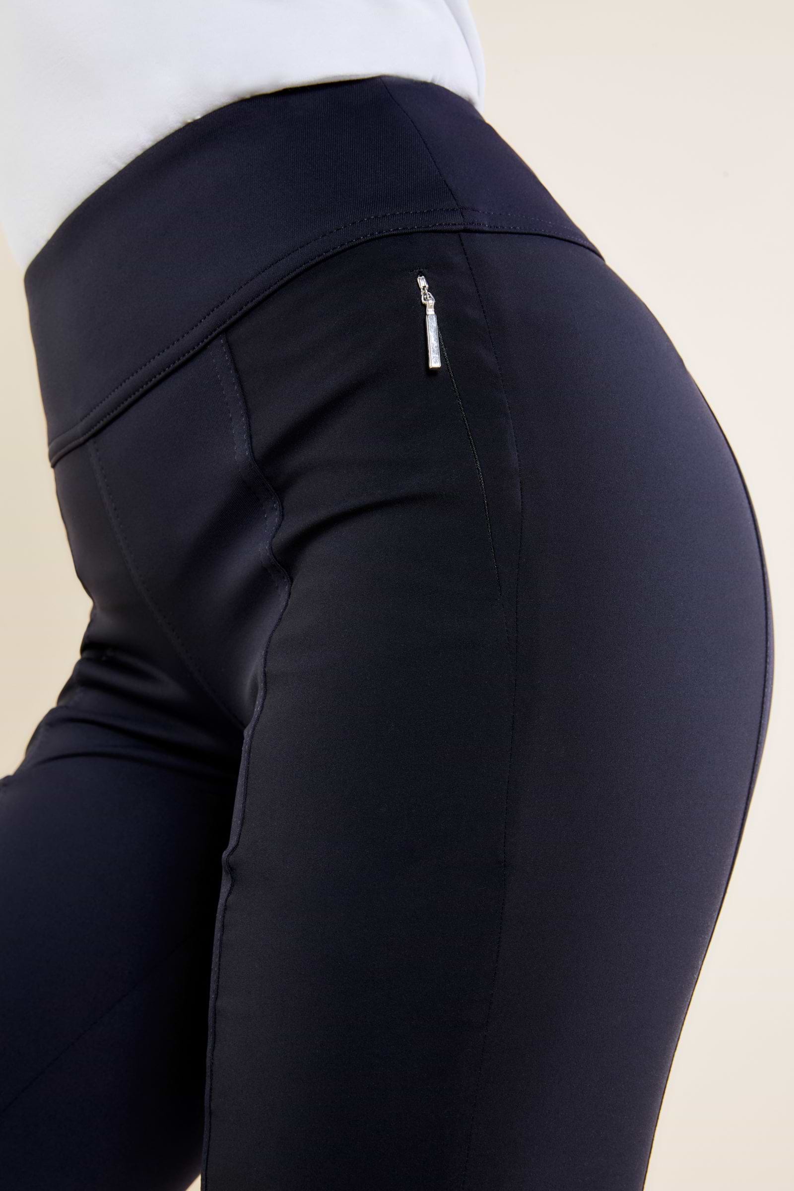 The Best Travel Pants. Front Pocket on Allie Pant in Black