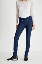 The Best Travel Pants. Front Profile of the Skyler Cozy Fleece-Lined Travel Pant in Navy