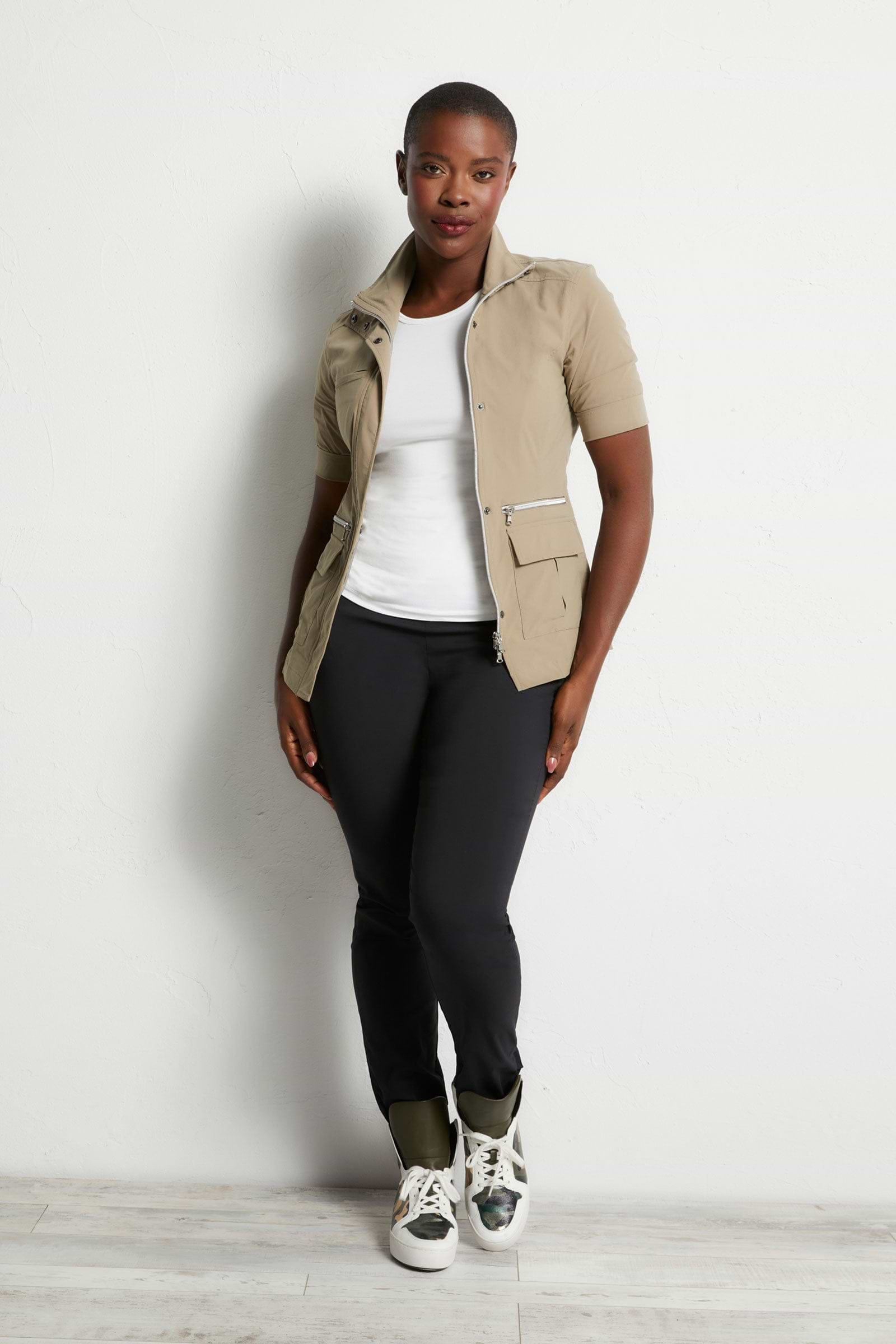 Short sleeve cheap utility jacket