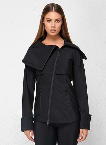 Lugano Asymmetrical Zip Front Jacket for Business Travel 