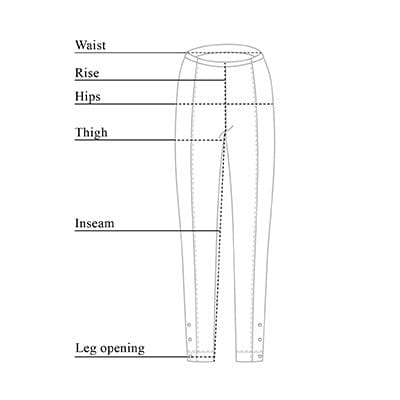 Aida Cozy Fleece Lined Legging Size Chart – Anatomie
