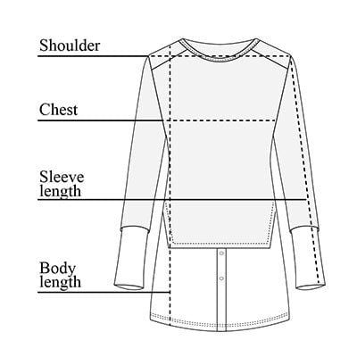 Belini Tunic Size Chart