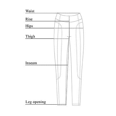 Bleeker Compression Mesh Legging Size Chart
