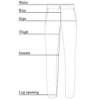 Susan Cozy Fleece-Lined Pant Size Chart