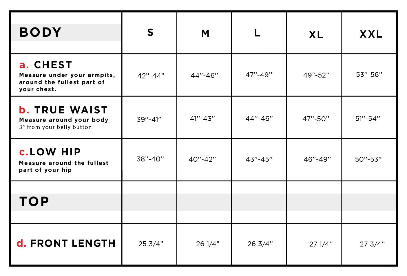 Daniel Men's Denim-Style Jacket Size Chart